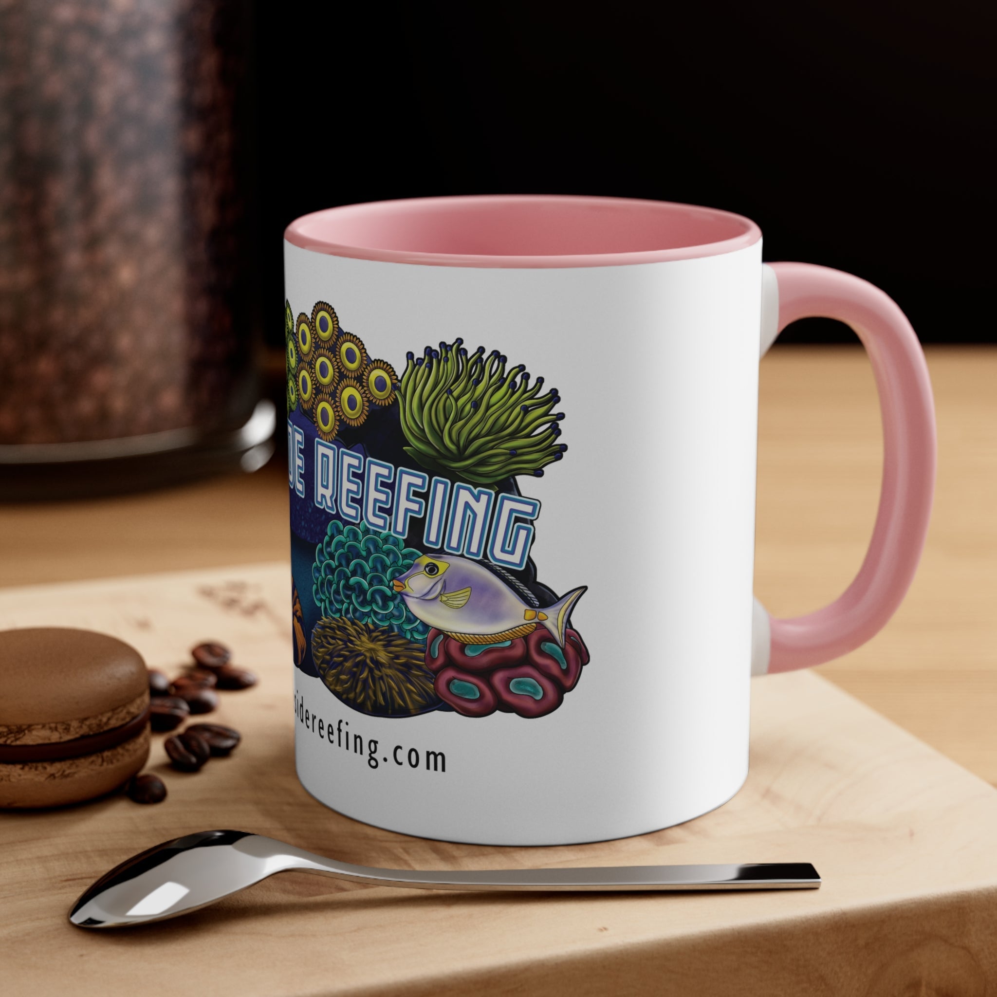Printify Lakeside Reefing Accent Coffee Mug, 11oz Mug