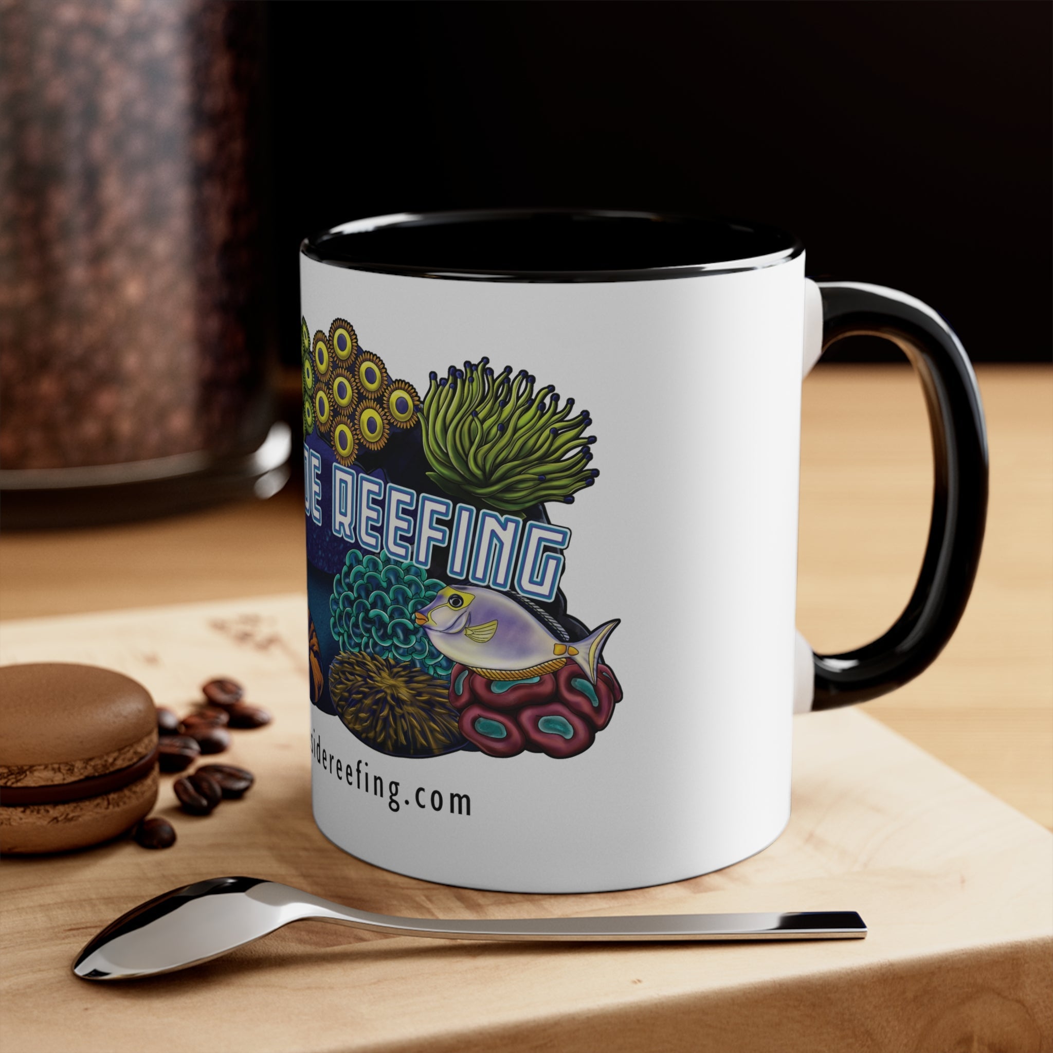 Printify Lakeside Reefing Accent Coffee Mug, 11oz Mug