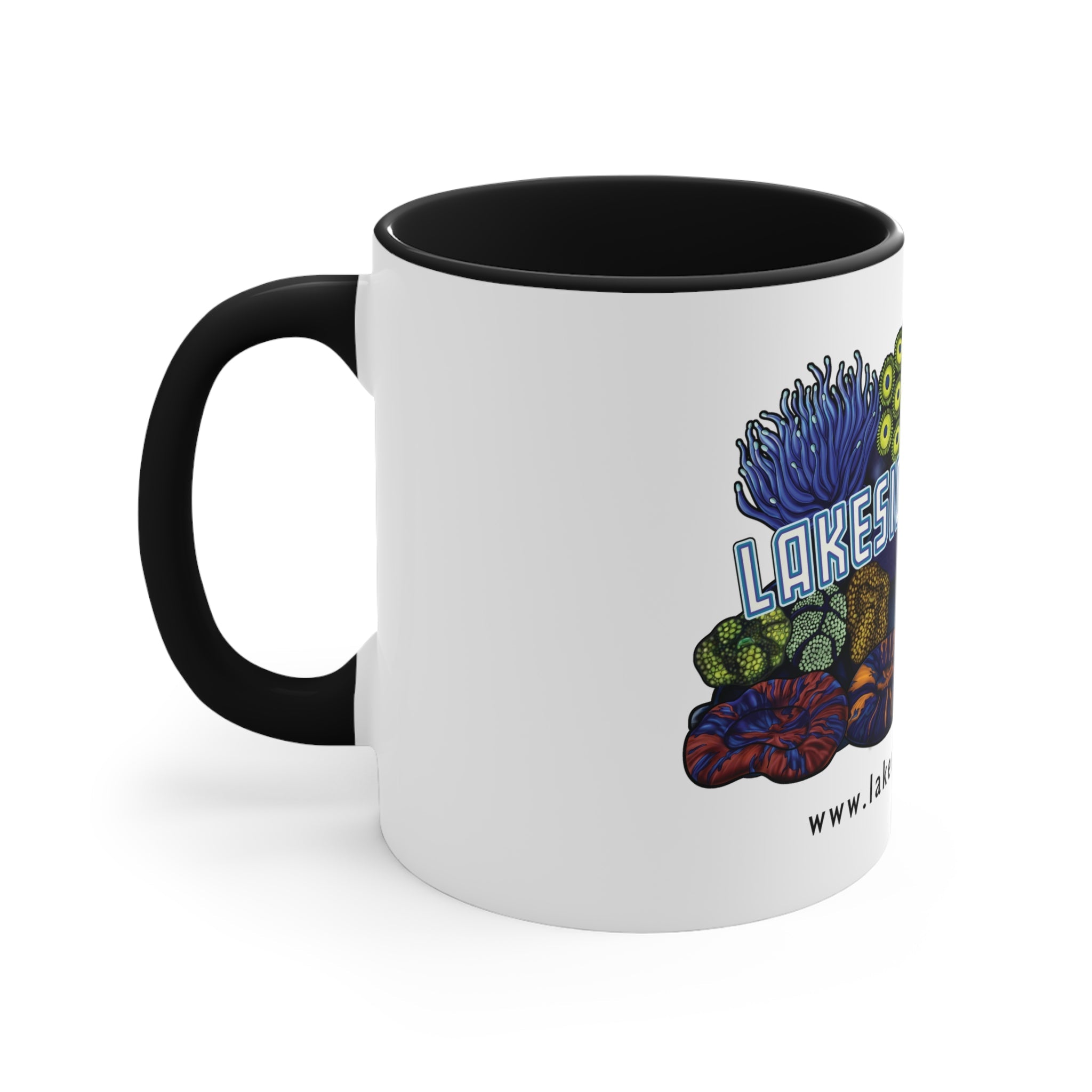 Printify Lakeside Reefing Accent Coffee Mug, 11oz Mug