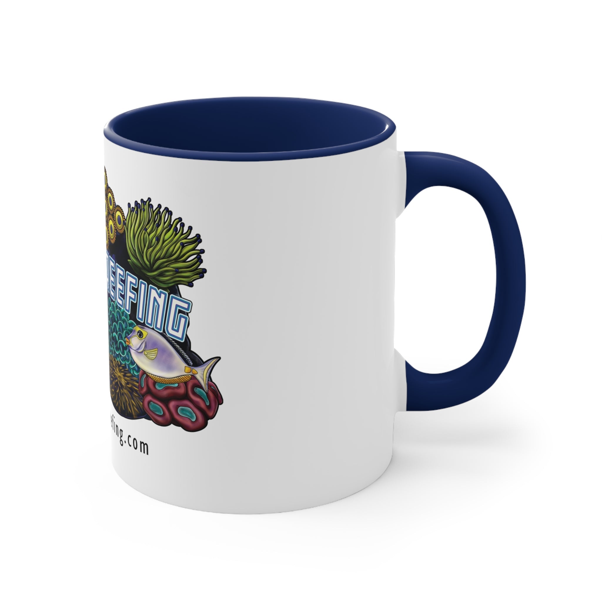 Printify Lakeside Reefing Accent Coffee Mug, 11oz Mug