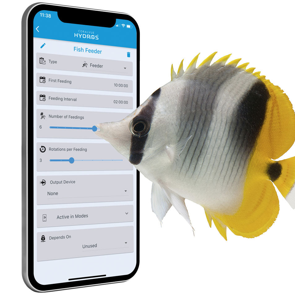 CoralVue HYDROS WiFi Fish Feeder Aquarium Controller