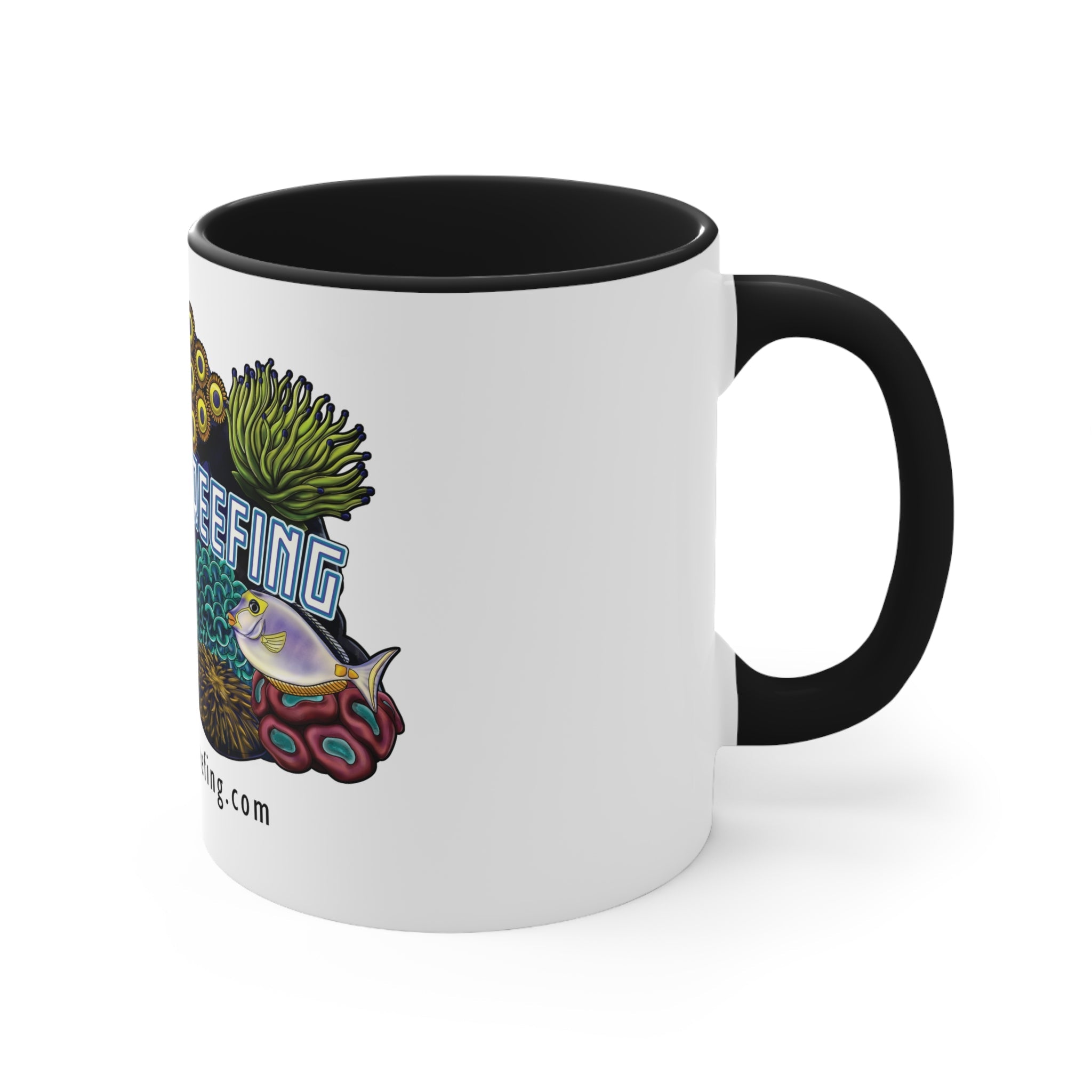 Printify Lakeside Reefing Accent Coffee Mug, 11oz Mug