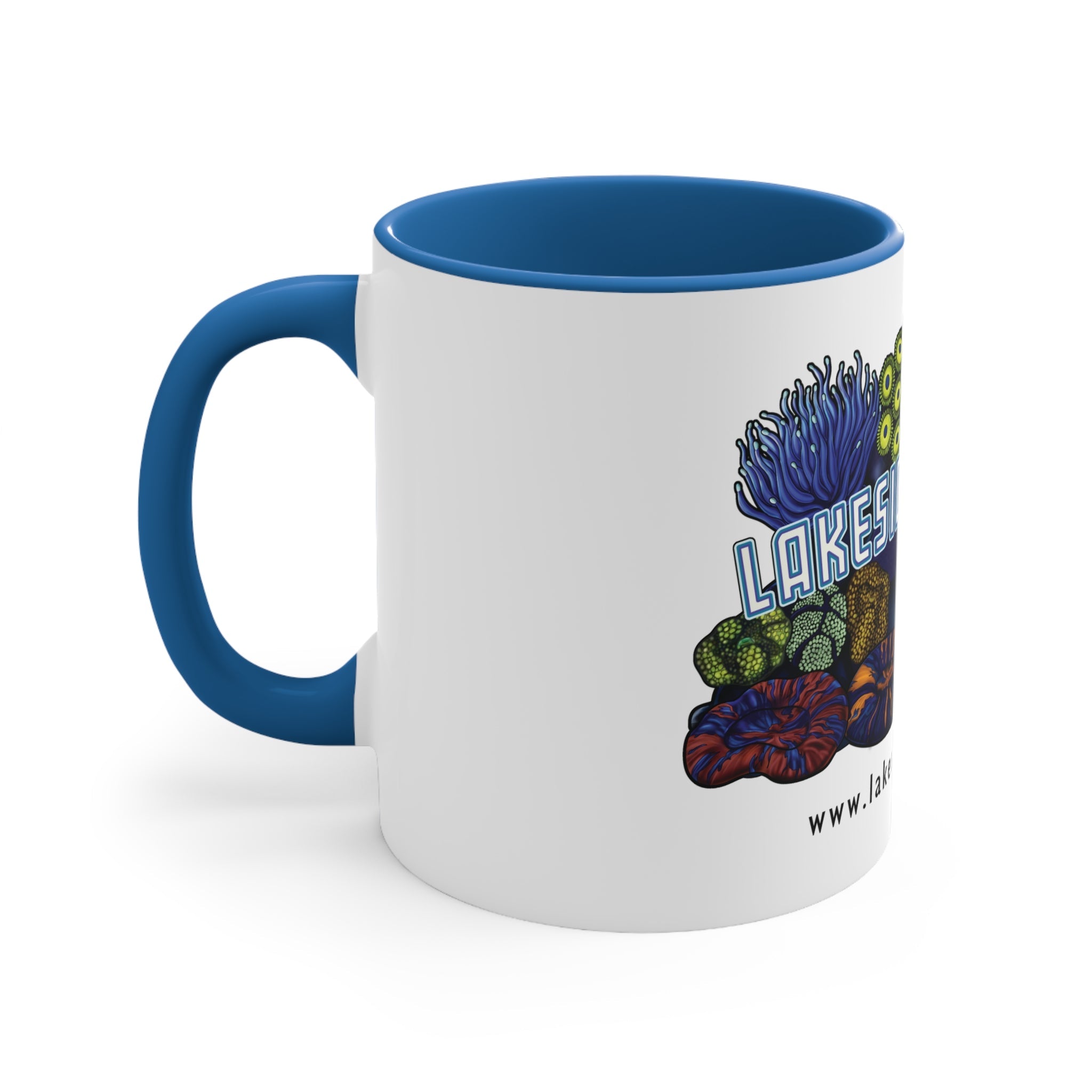 Printify Lakeside Reefing Accent Coffee Mug, 11oz Mug