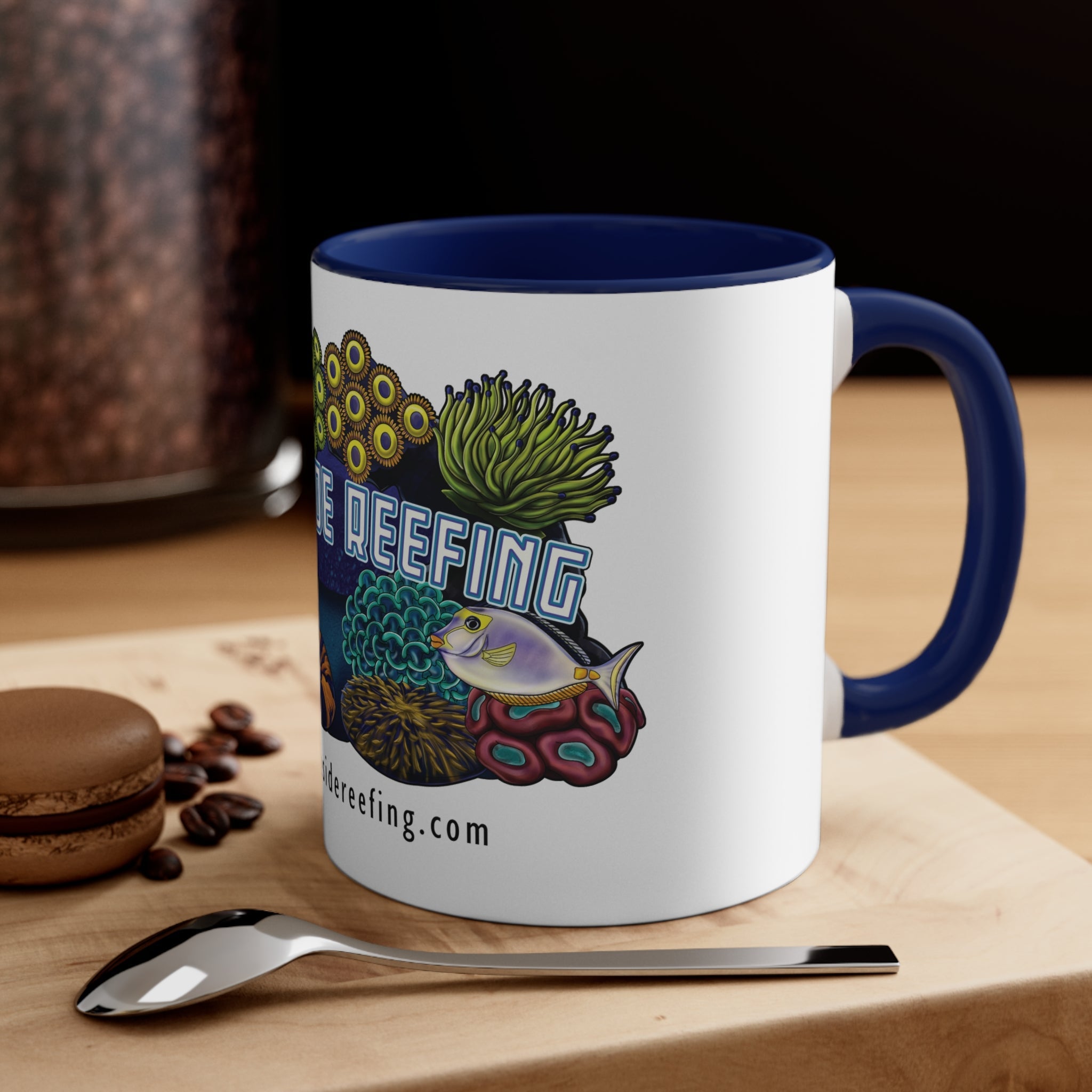 Printify Lakeside Reefing Accent Coffee Mug, 11oz Mug