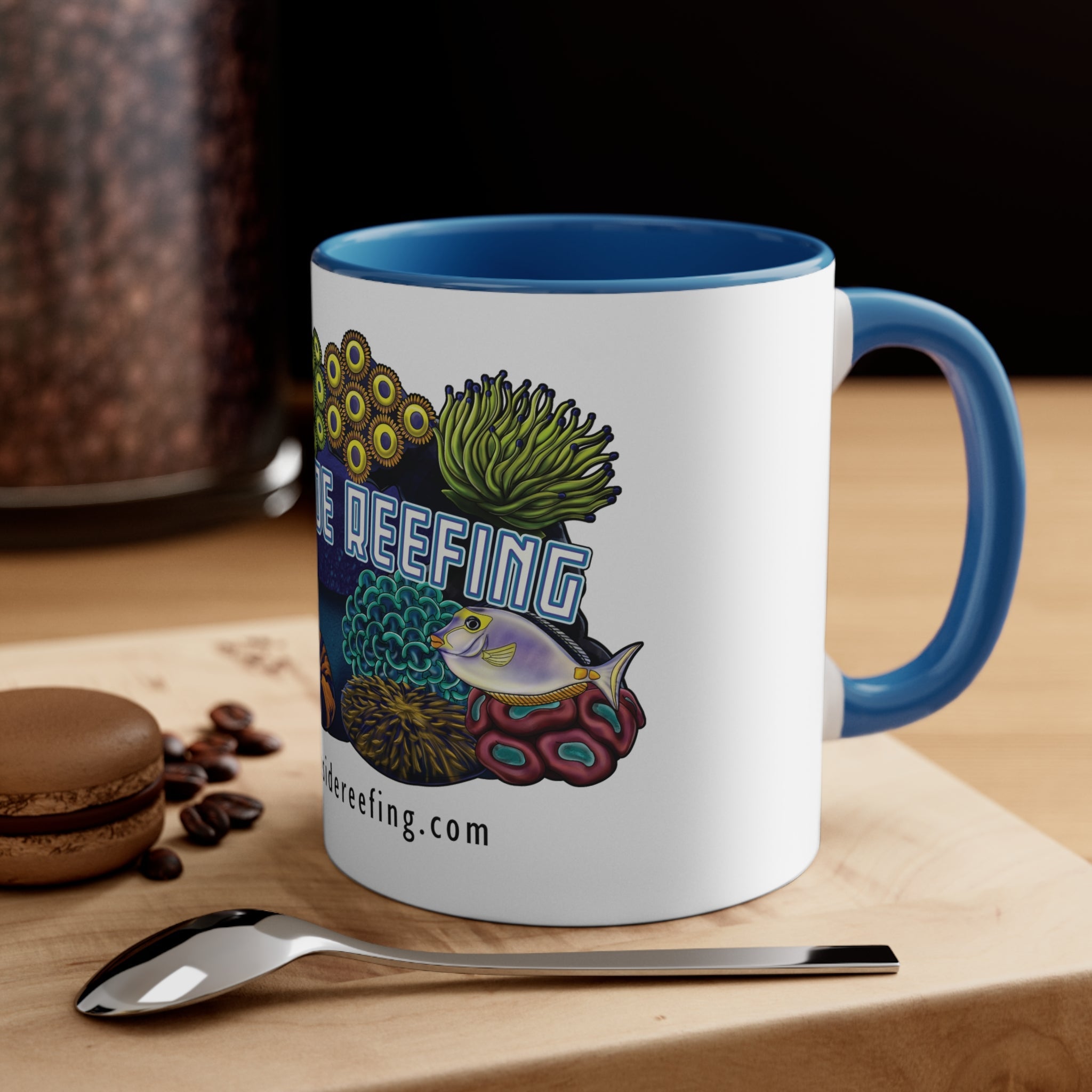 Printify Lakeside Reefing Accent Coffee Mug, 11oz Mug