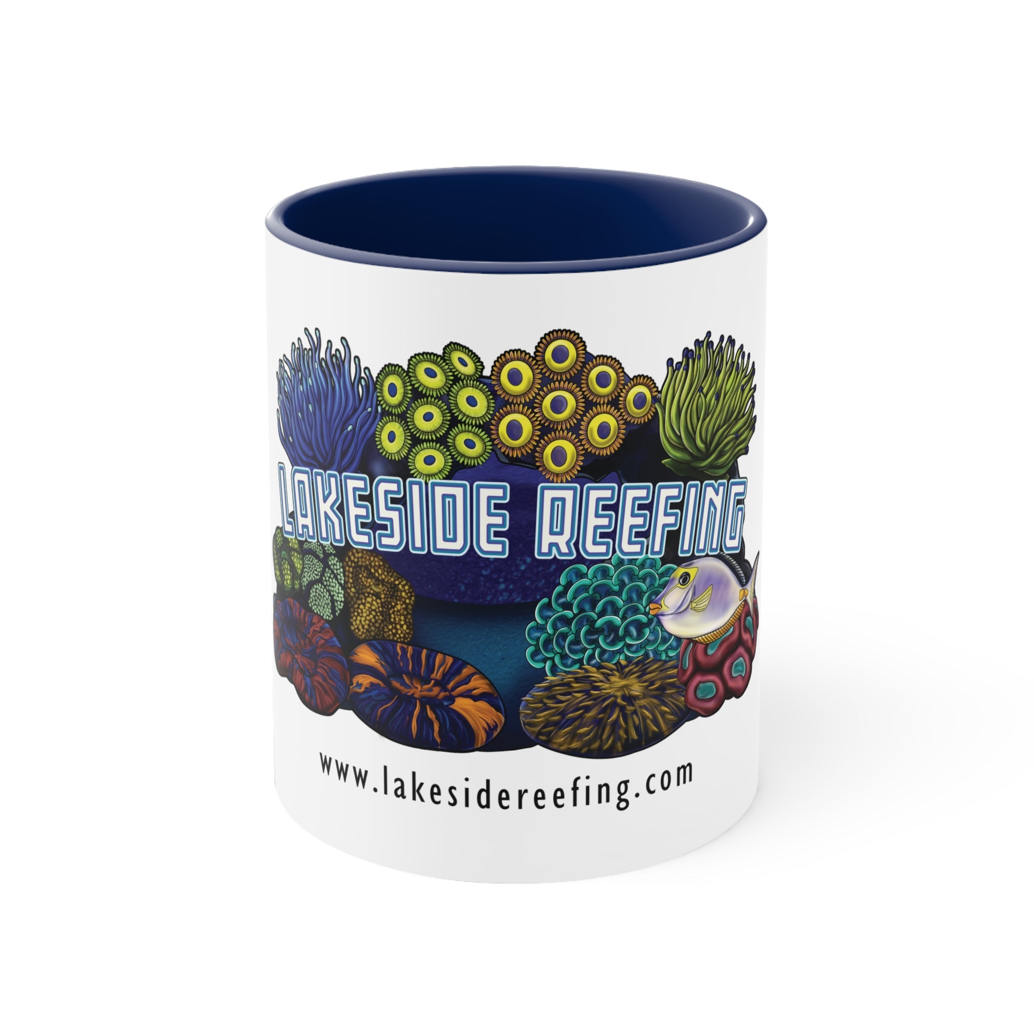 Printify Lakeside Reefing Accent Coffee Mug, 11oz Mug