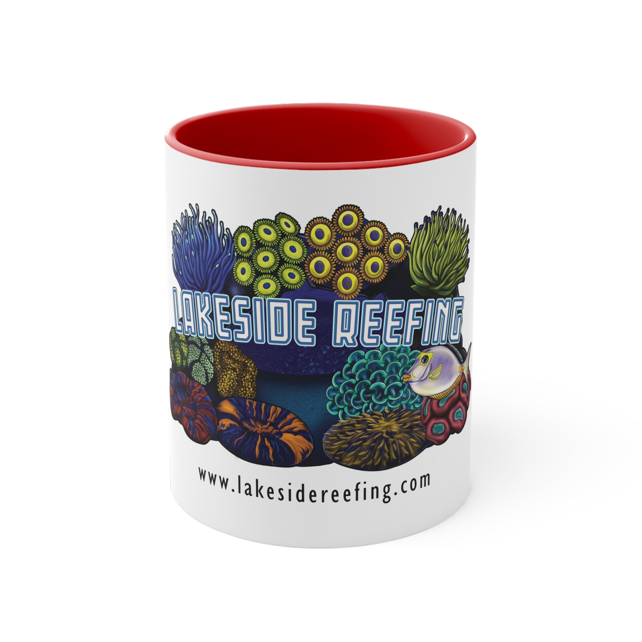 Printify Lakeside Reefing Accent Coffee Mug, 11oz Mug