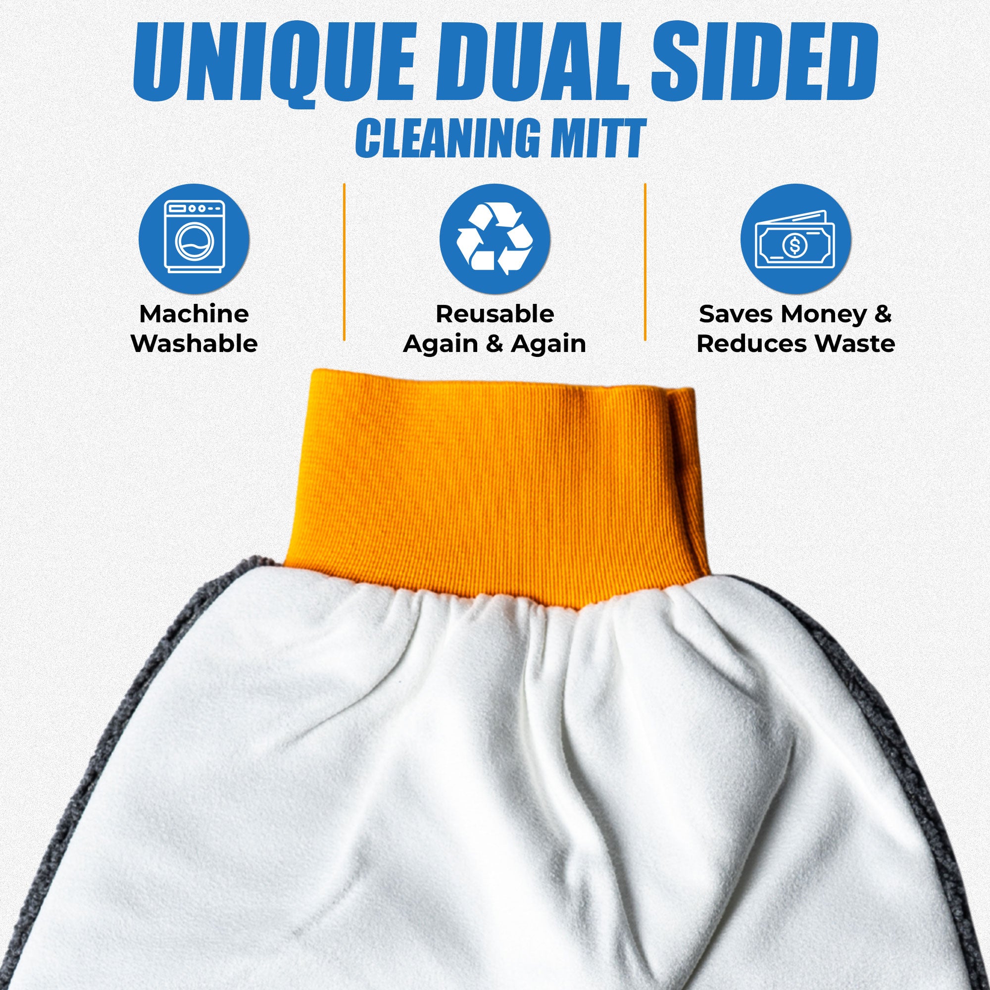 Flipper Aquarium Products Flipper 2-in-1 Microfiber Aquarium Cleaning Mitt 1 Pack Flipper Accessories