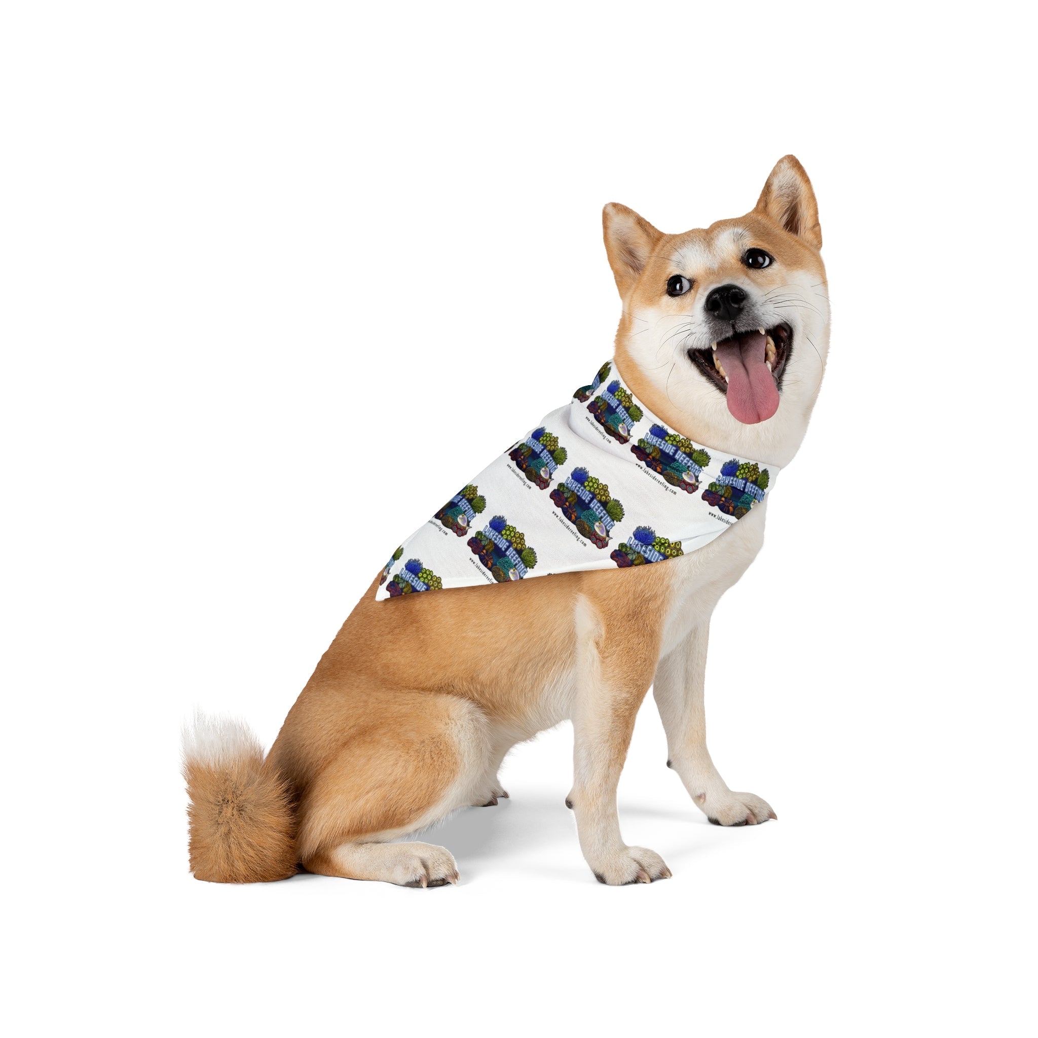 Printify Lakeside Reefing Pet Bandana Pets