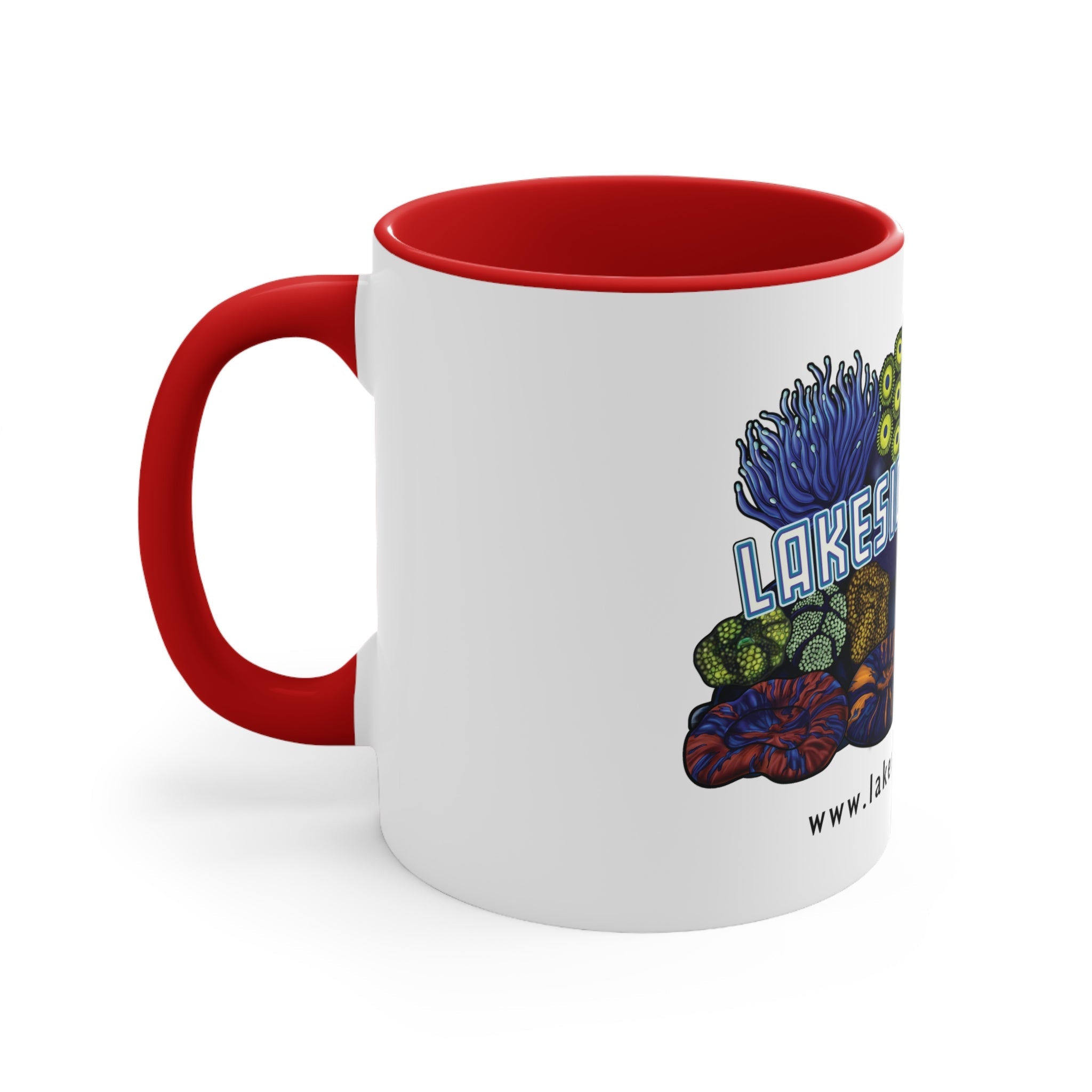 Printify Lakeside Reefing Accent Coffee Mug, 11oz Mug