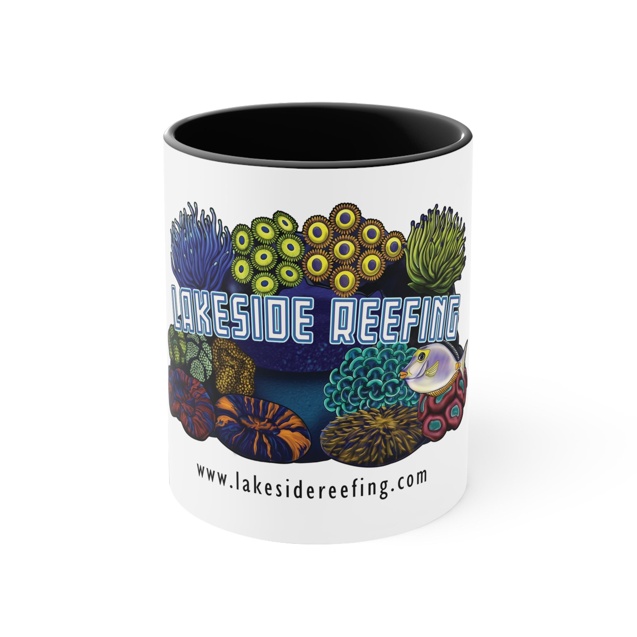 Printify Lakeside Reefing Accent Coffee Mug, 11oz Mug