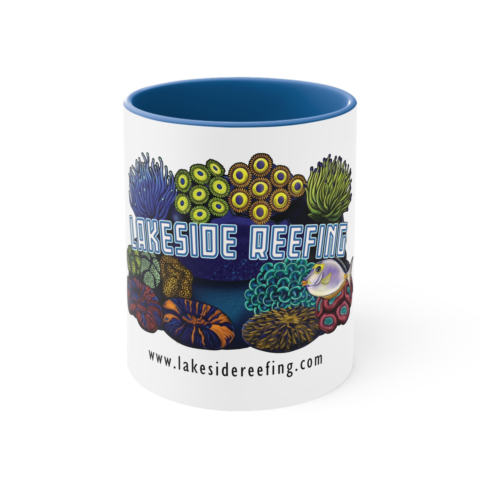 Printify Lakeside Reefing Accent Coffee Mug, 11oz Mug