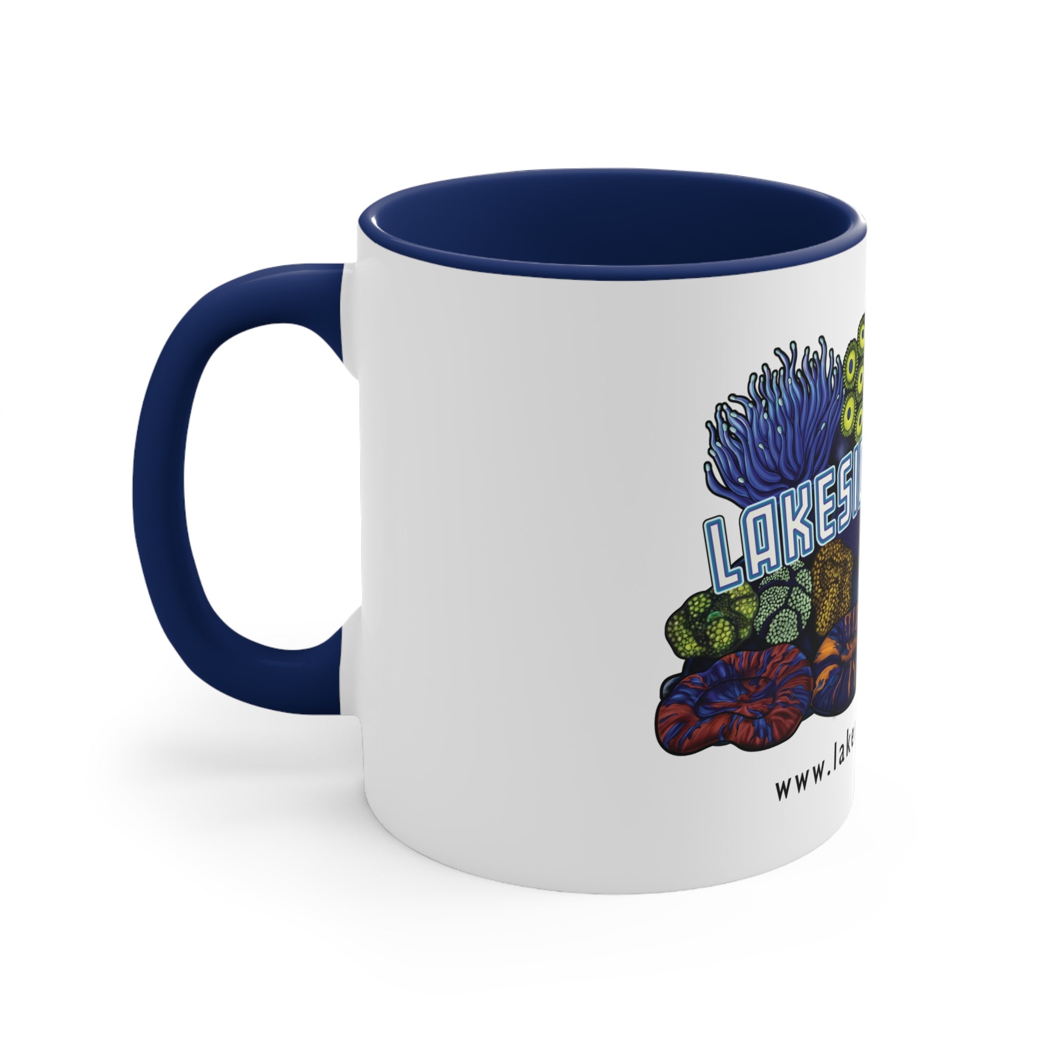 Printify Lakeside Reefing Accent Coffee Mug, 11oz Mug