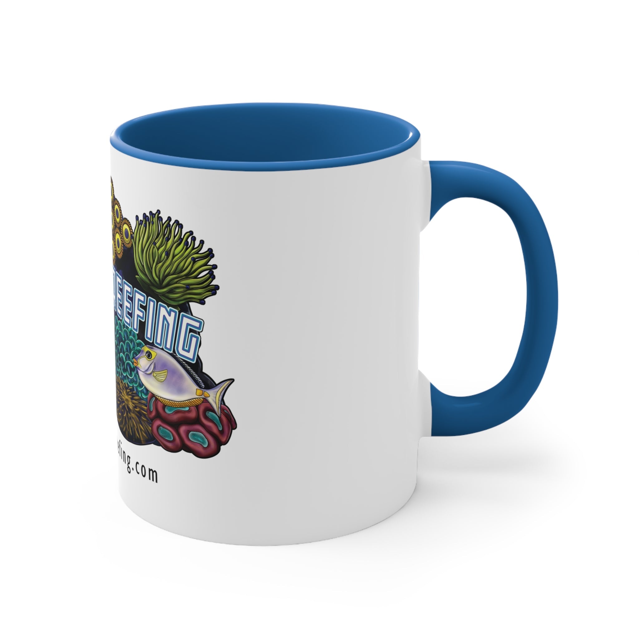 Printify Lakeside Reefing Accent Coffee Mug, 11oz Mug