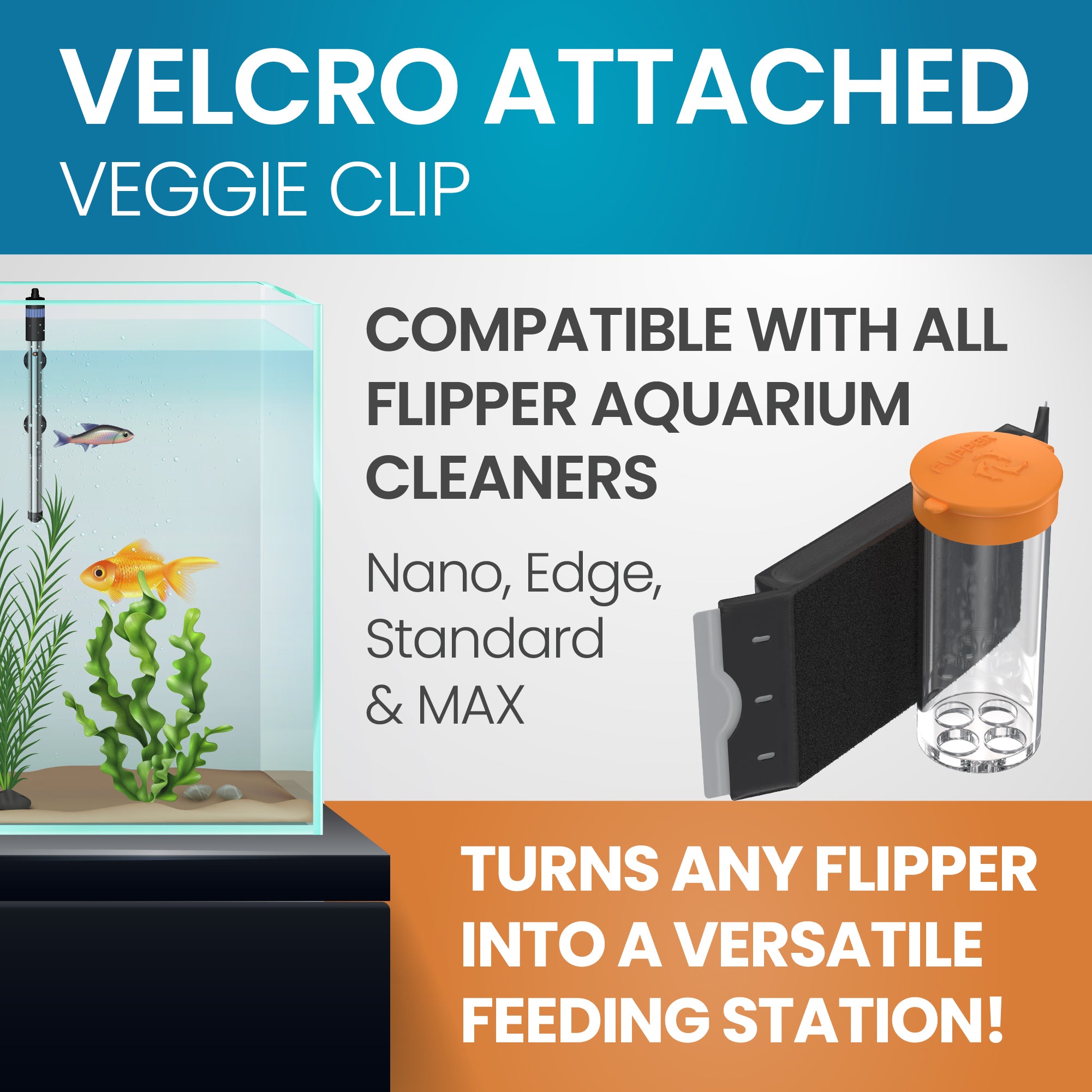 Flipper Aquarium Products Flipper Feed Aquarium Feeding Kit for Flipper Cleaners Flipper Accessories