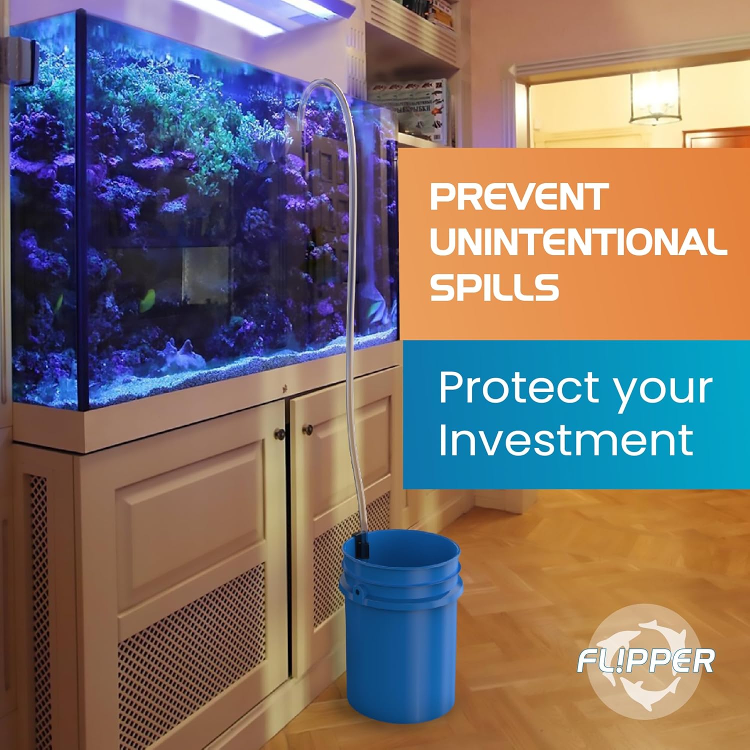 Flipper Aquarium Products Flipper Bucket Buddy Aquarium Bucket Organizer Flipper Accessories