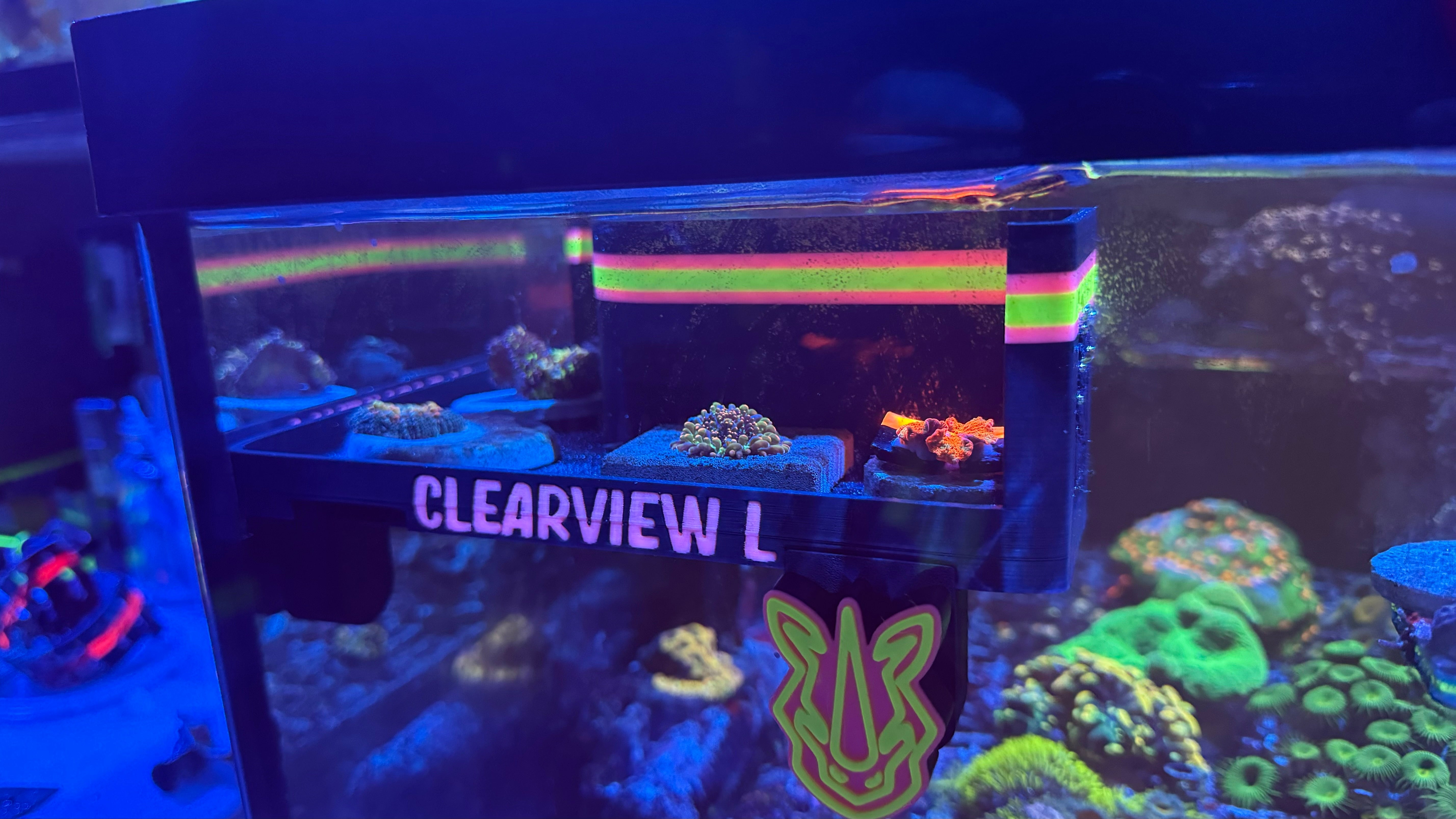 Rhino's Reef ClearView L – Rhino’s Reef Premium 3D-Printed Reef Accessory SHROOM BOX