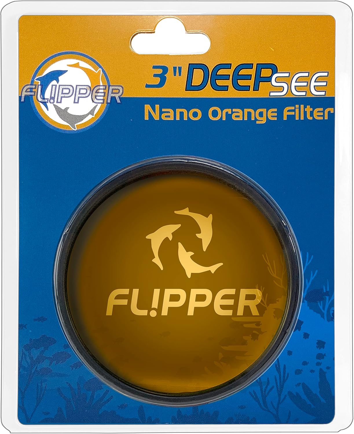 Flipper Aquarium Products DeepSee Viewer Black - Orange Filter Aquarium Viewer