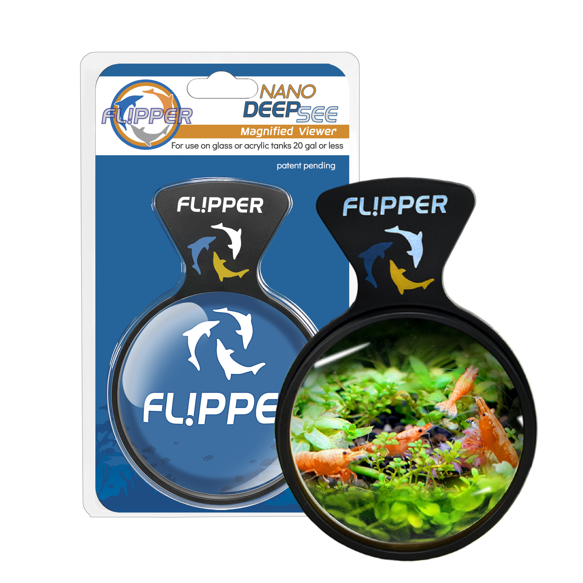 Flipper Aquarium Products DeepSee Viewer Black Nano 3" Aquarium Viewer