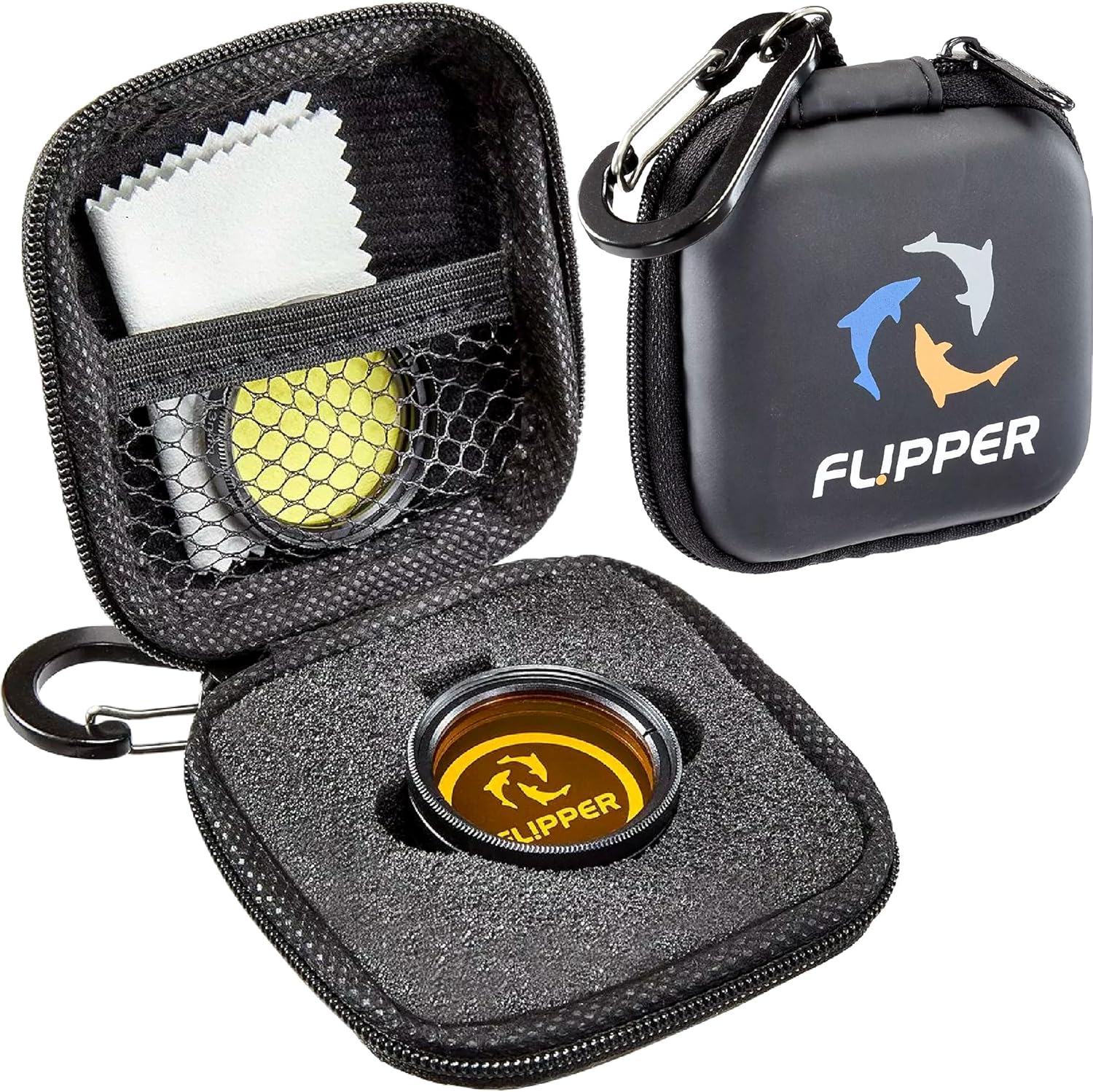 Flipper Aquarium Products Flipper Flip-Kick Phone Filter Aquarium Reef Lens with Orange and Yellow Lenses Aquarium Viewer