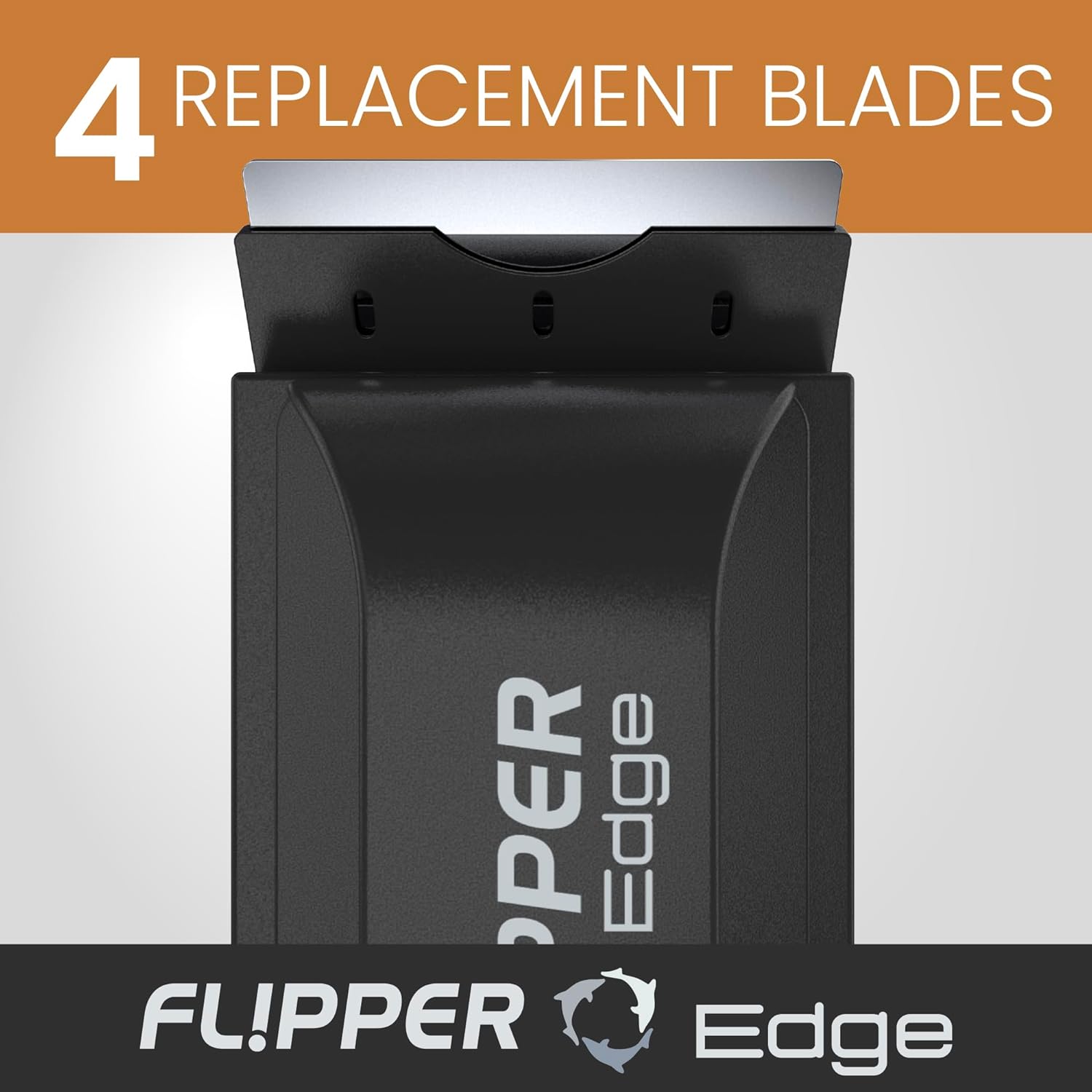 Flipper Aquarium Products Flipper Edge Standard Stainless Steel Replacement Blades 4 Pack Replacement Blades
