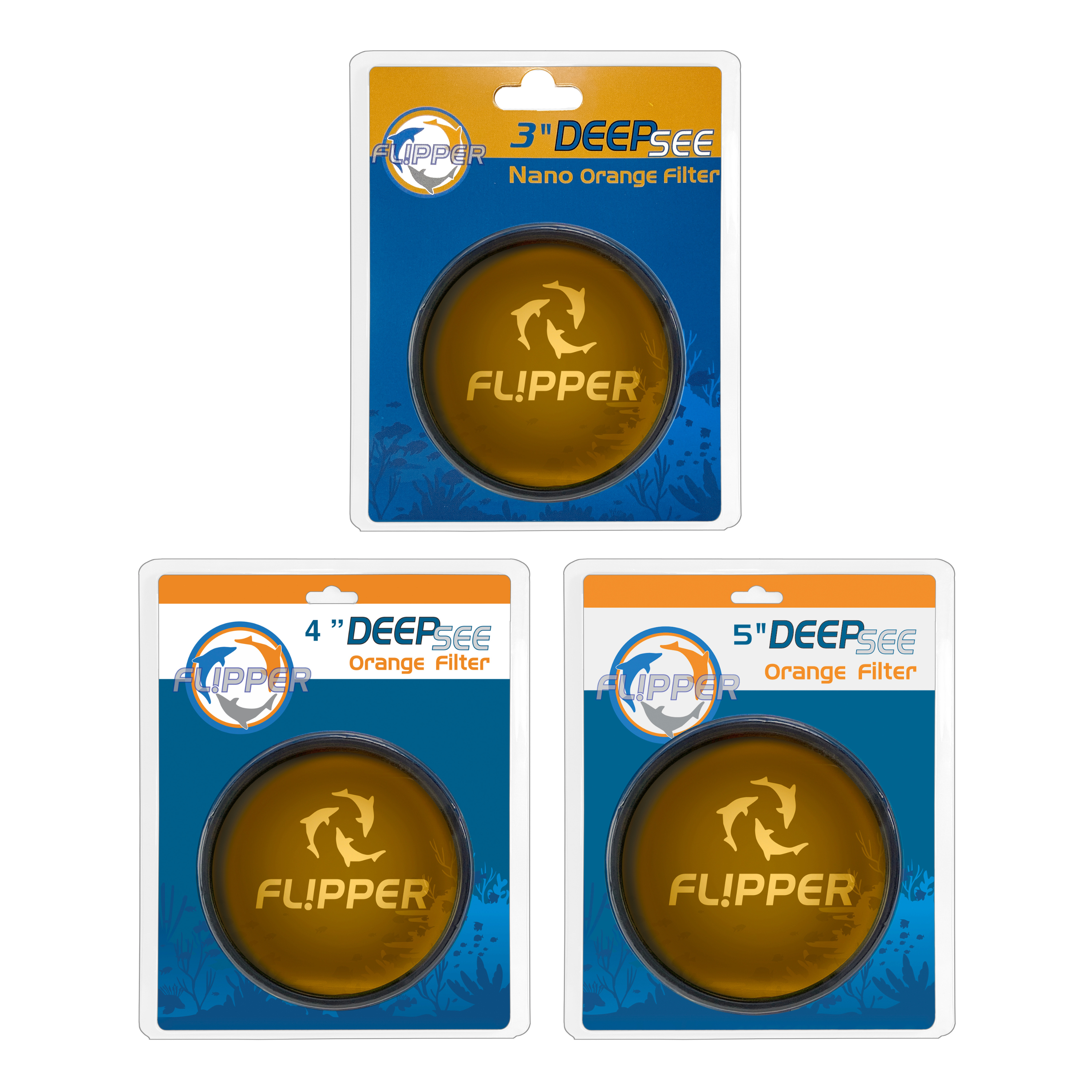Flipper Aquarium Products DeepSee Viewer Black - Orange Filter Aquarium Viewer