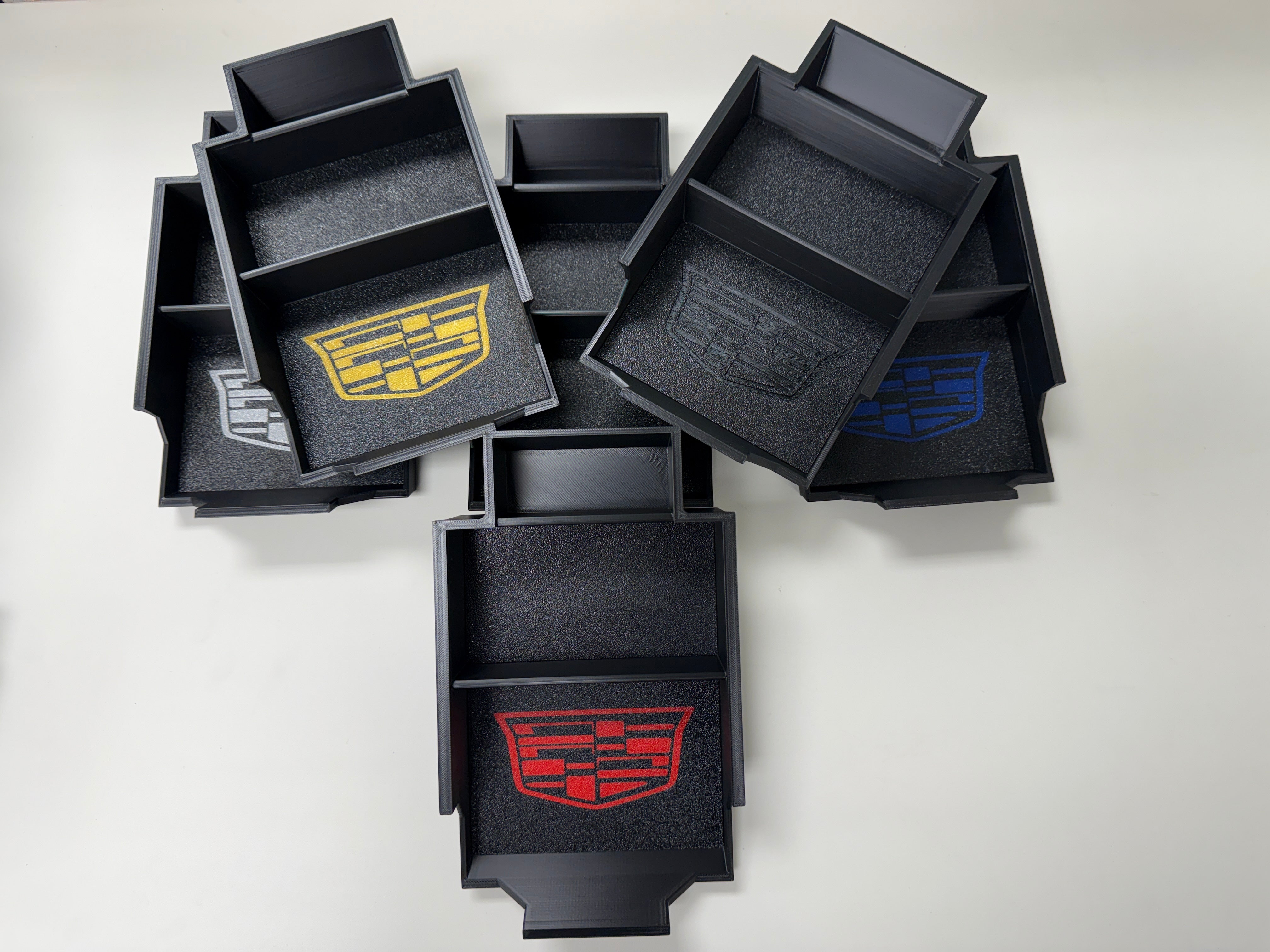 Lakeside Reefing Custom Center Console Tray for 2026 Cadillac Vistiq β High-Strength ASA Custom 3D Print