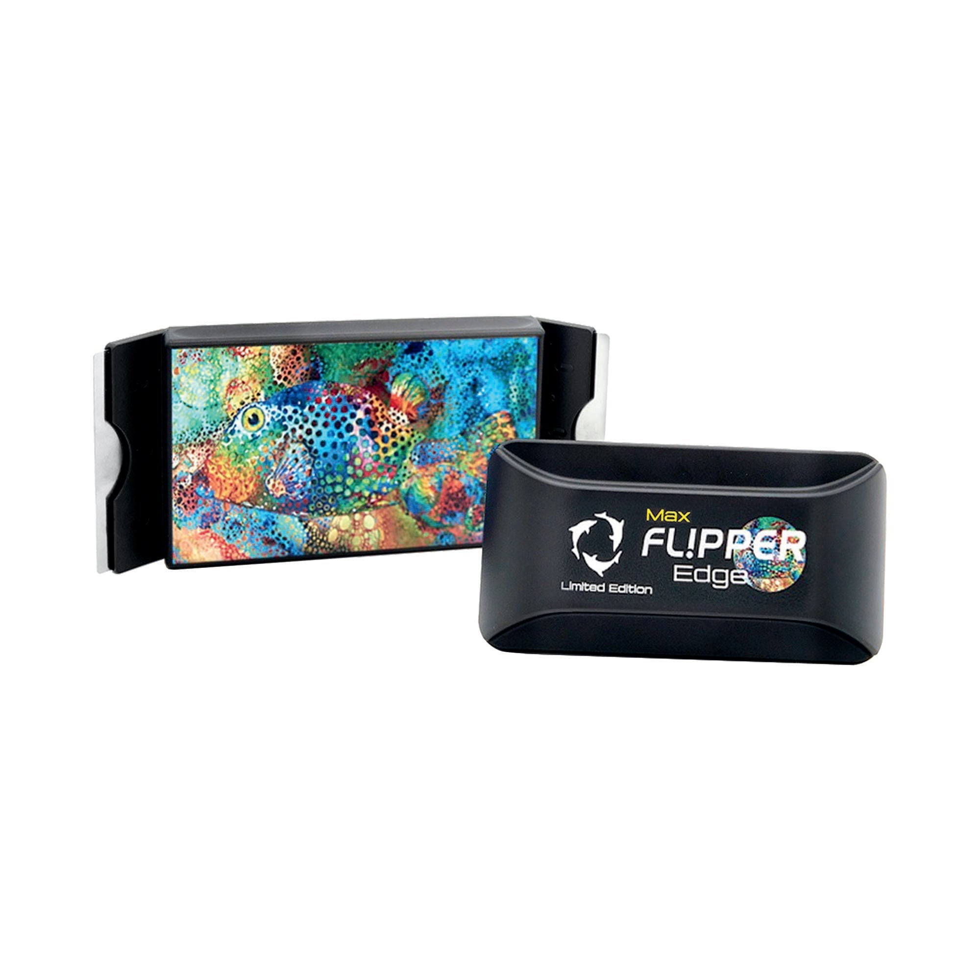 Flipper Aquarium Products Flipper Edge Limited Edition Puffer 2 in 1 Floating Magnetic Aquarium Algae Cleaner (MAX) Aquarium Cleaning Supplies