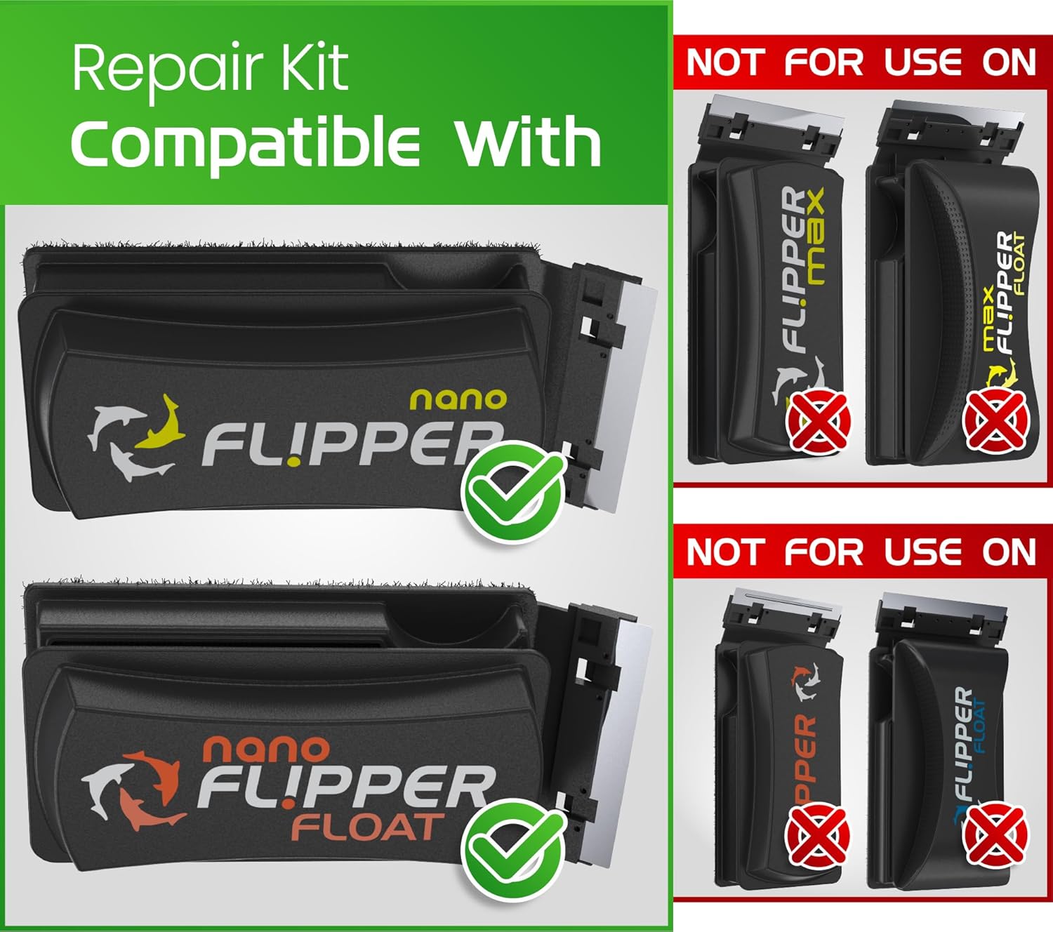 Flipper Aquarium Products Flipper Nano Universal Maintenance Kit Replacement Blades
