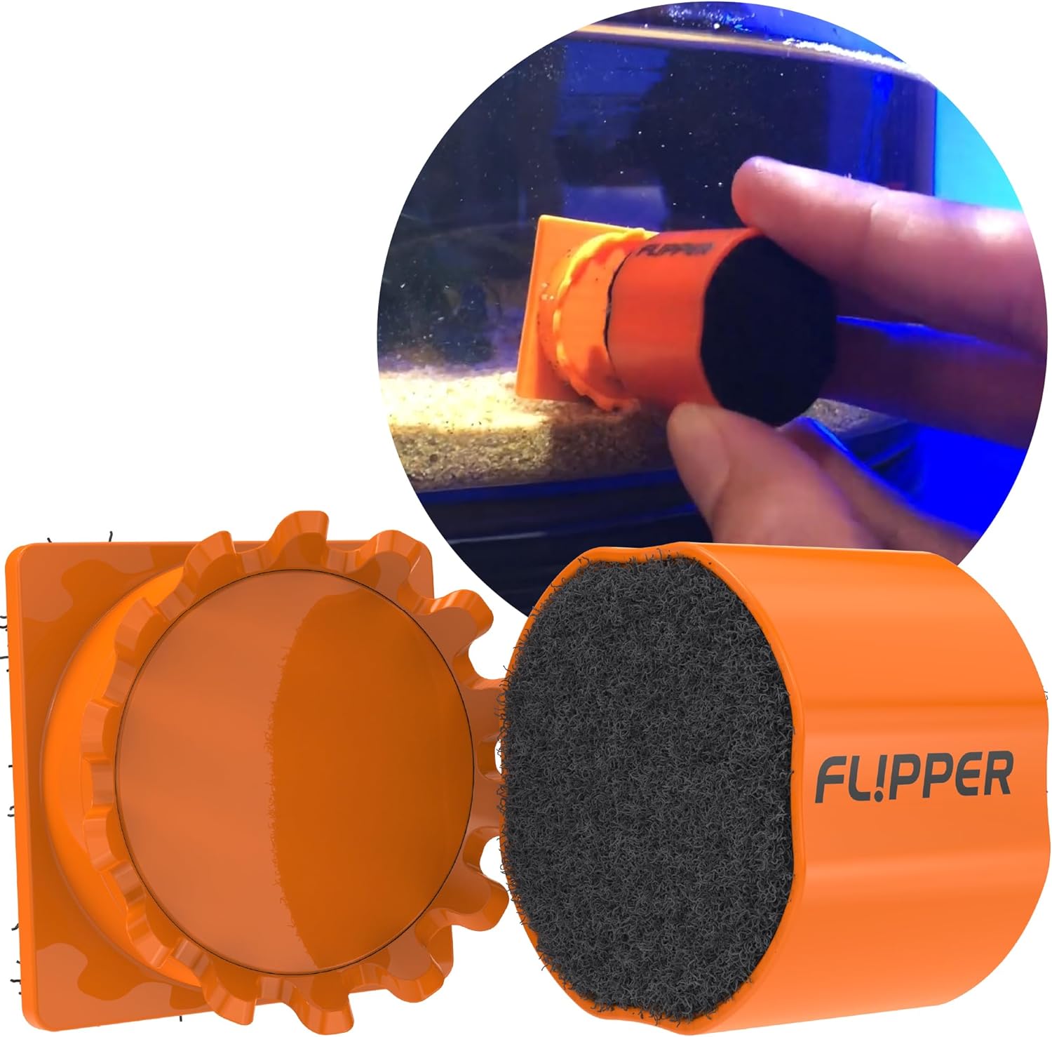 Flipper Aquarium Products Flipper Pico 2-in-1 Magnetic Aquarium Cleaner Magnet Scrubber