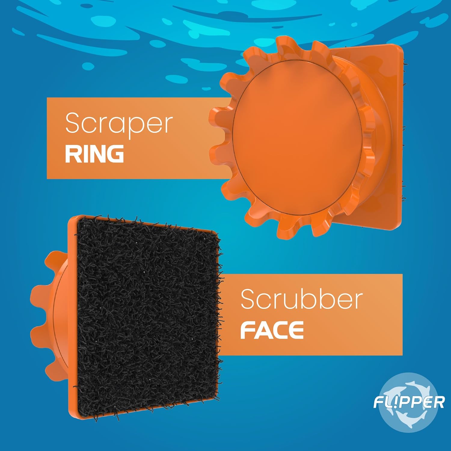 Flipper Aquarium Products Flipper Pico 2-in-1 Magnetic Aquarium Cleaner Magnet Scrubber