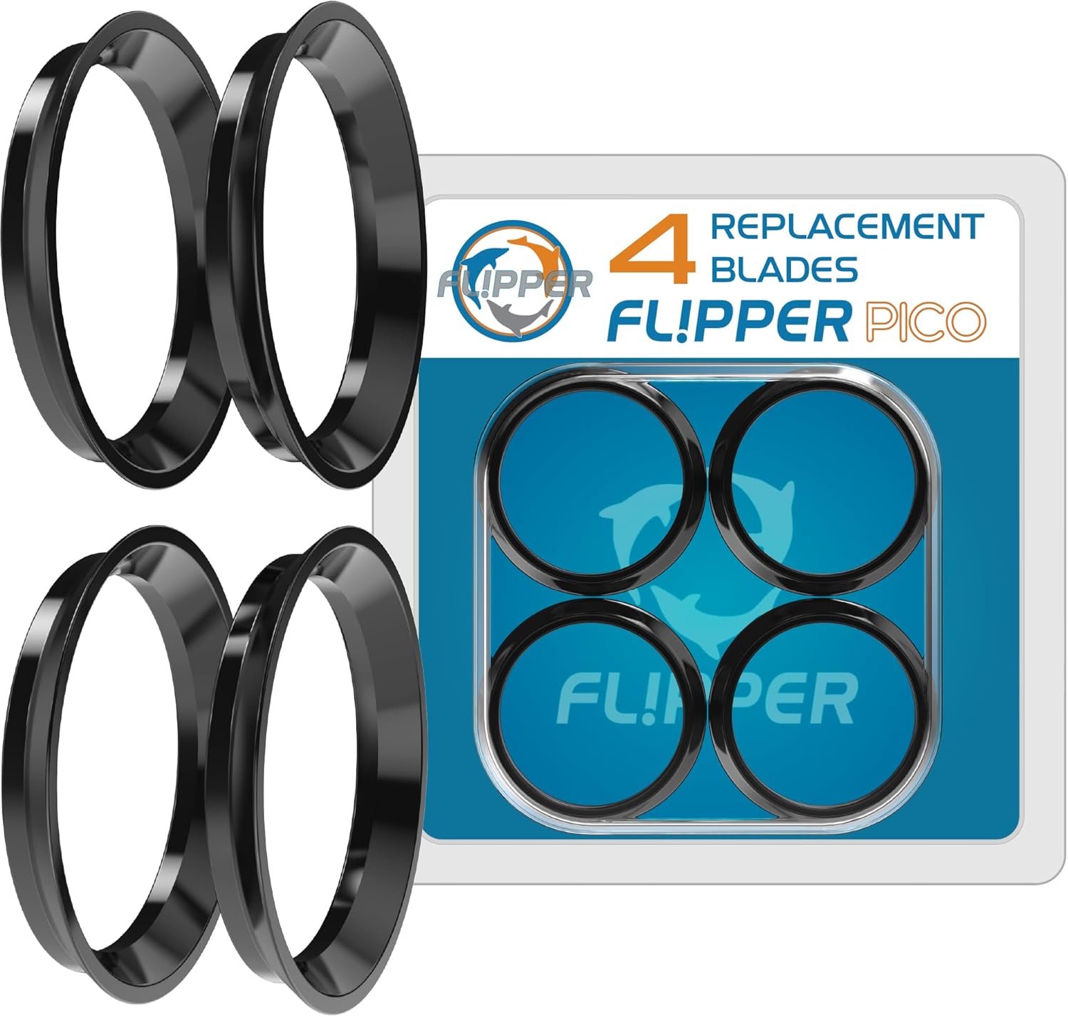 Flipper Aquarium Products Flipper Pico 2 in 1 Aquarium Magnet Cleaner Replacement Blades 4 Pack Replacement Blades