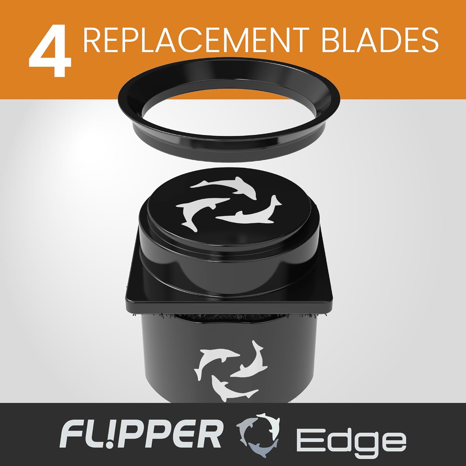 Flipper Aquarium Products Flipper Pico 2 in 1 Aquarium Magnet Cleaner Replacement Blades 4 Pack Replacement Blades