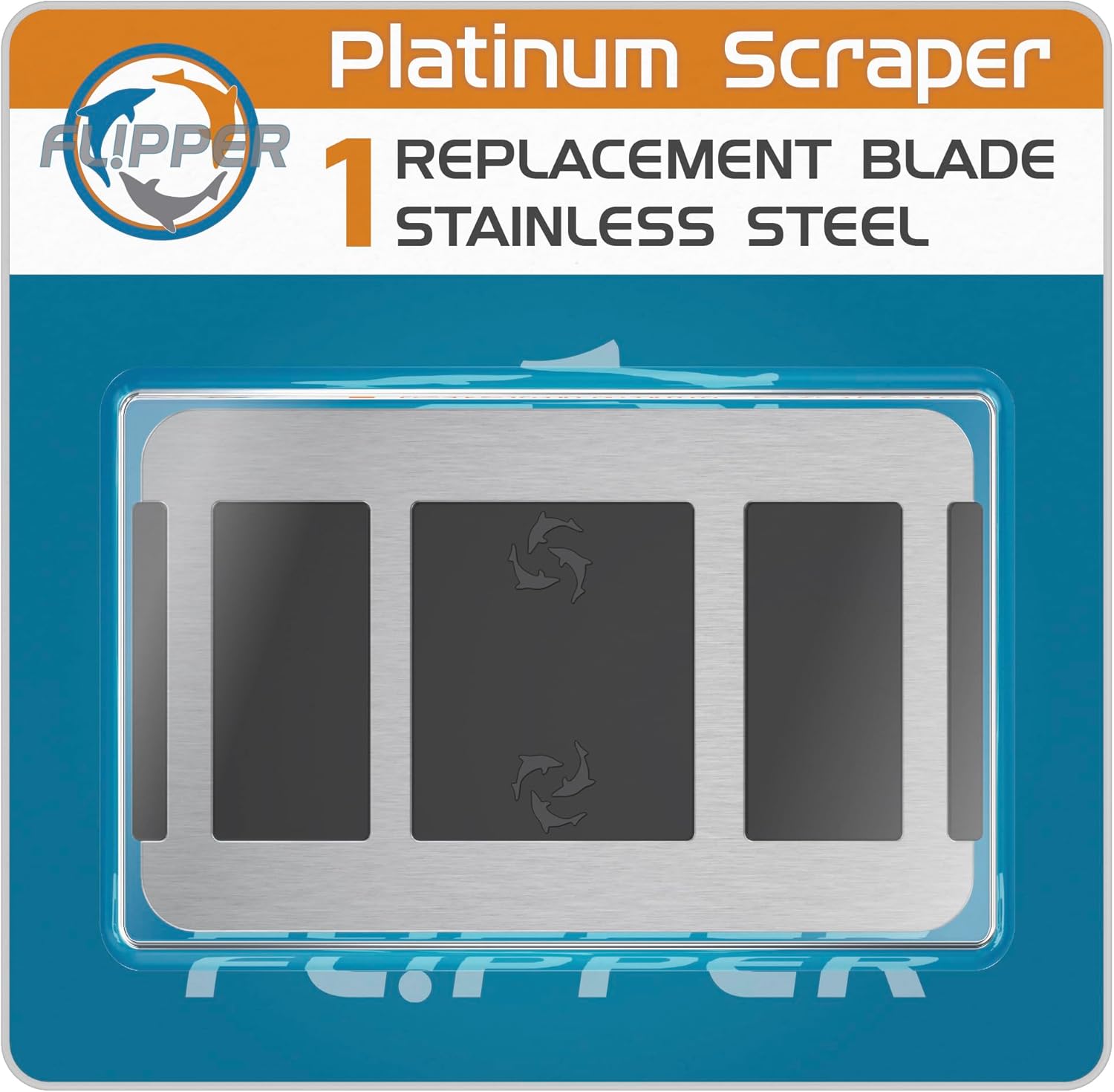 Flipper Aquarium Products Flipper Platinum Credit Card Aquarium Algae Scraper Stainless Steel Blades Replacement Blades