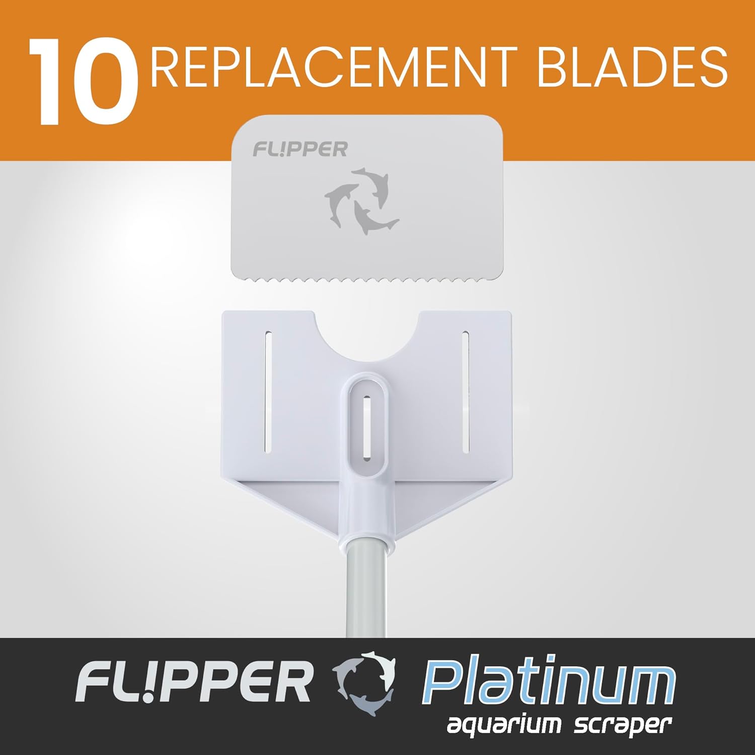 Flipper Aquarium Products Flipper Platinum Algae Scraper Replacement Blades 10 Pack Replacement Blades