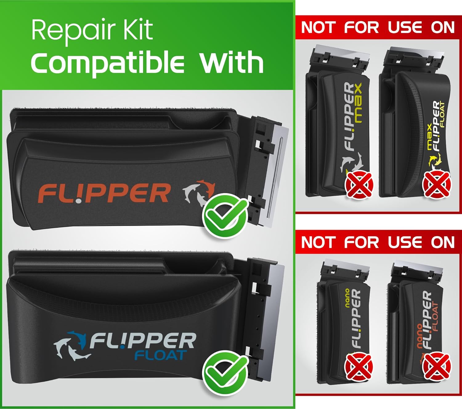 Flipper Aquarium Products Flipper Standard Universal Maintenance Kit Replacement Blades
