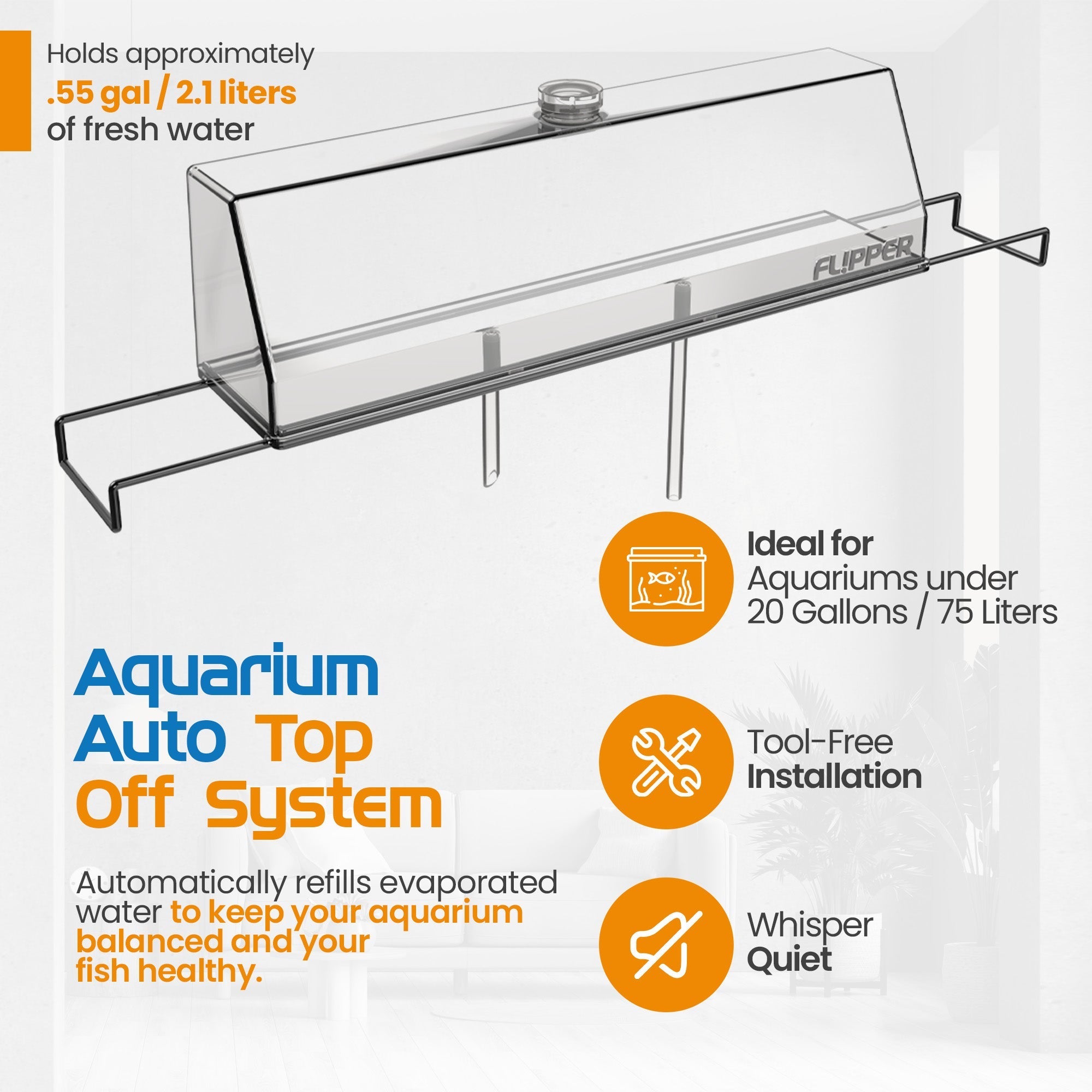 Flipper Aquarium Products Flipper Auto Top Off (ATO) Reservoir