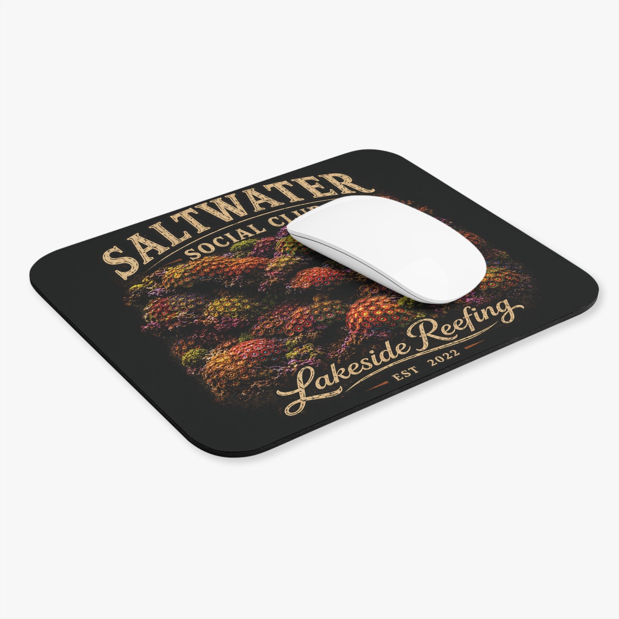 Printify Saltwater Social Club | Premium Zoanthid Garden Mouse Pad Home Decor