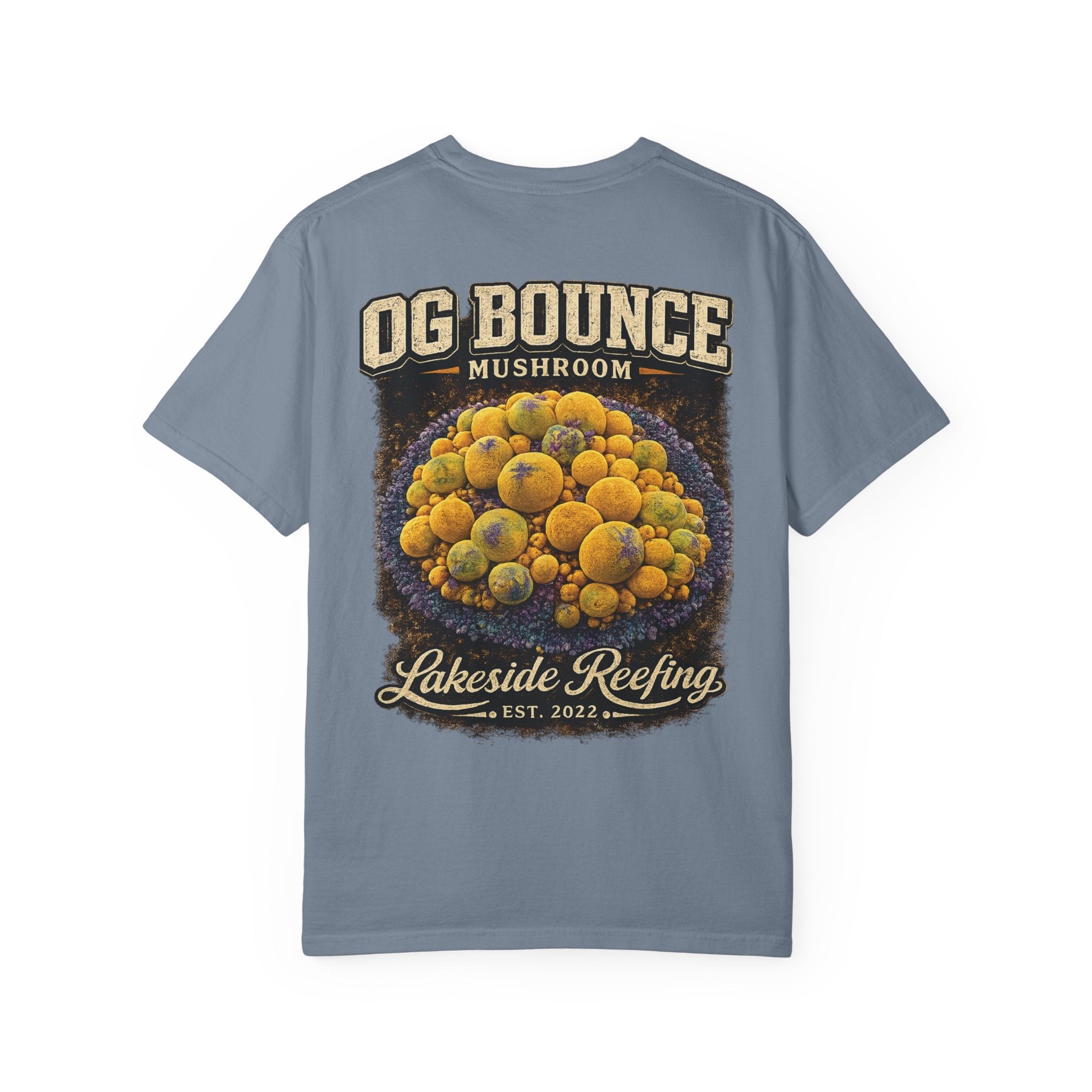 OG Bounce Mushroom coral t-shirt with vintage collector coral artwork — Lakeside Reefing
