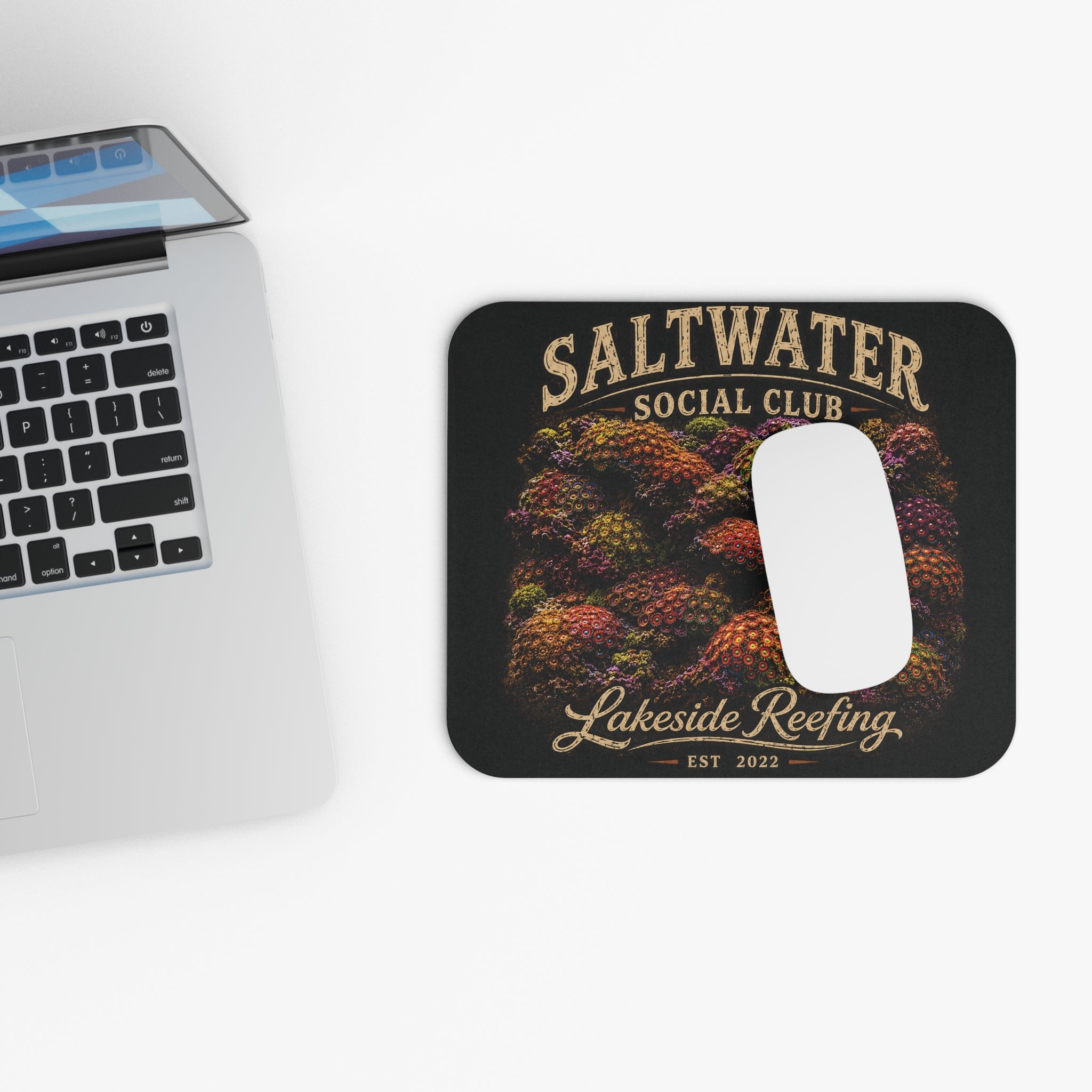 Printify Saltwater Social Club | Premium Zoanthid Garden Mouse Pad Home Decor