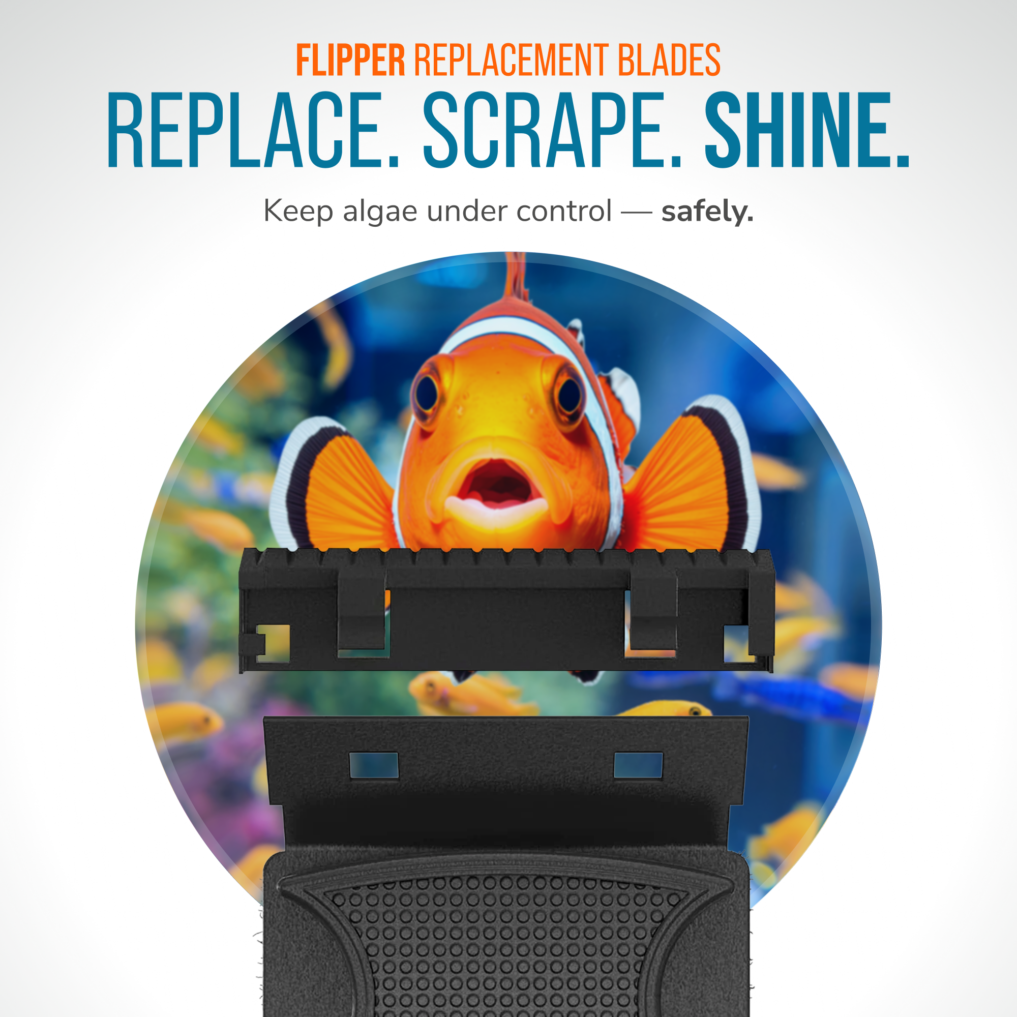 Flipper Standard ABS Replacement Blades 3 Pack - Acrylic Tanks